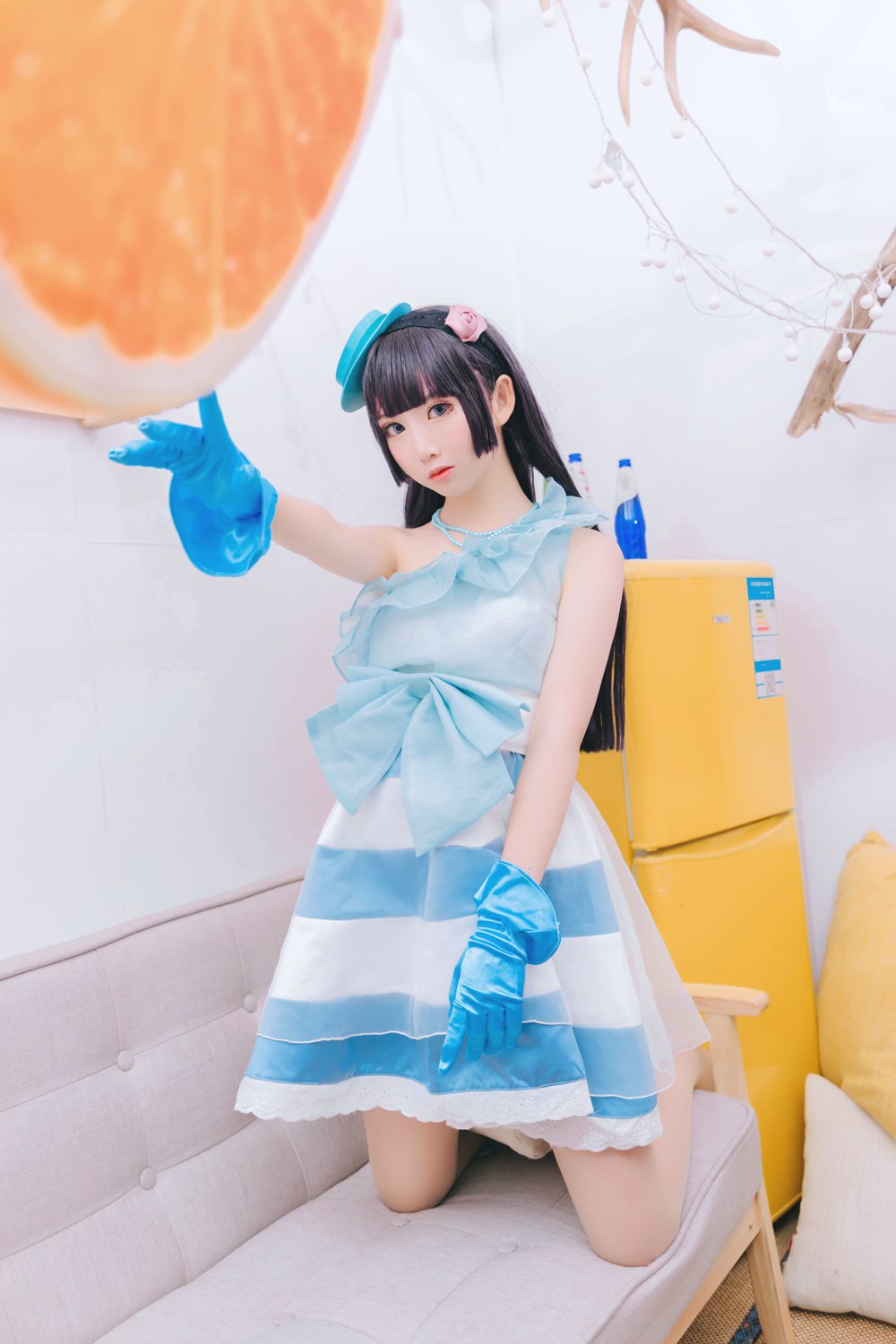 图片[2]-网红Coser@面饼仙儿 黑猫打歌服 在线浏览-萌味圈