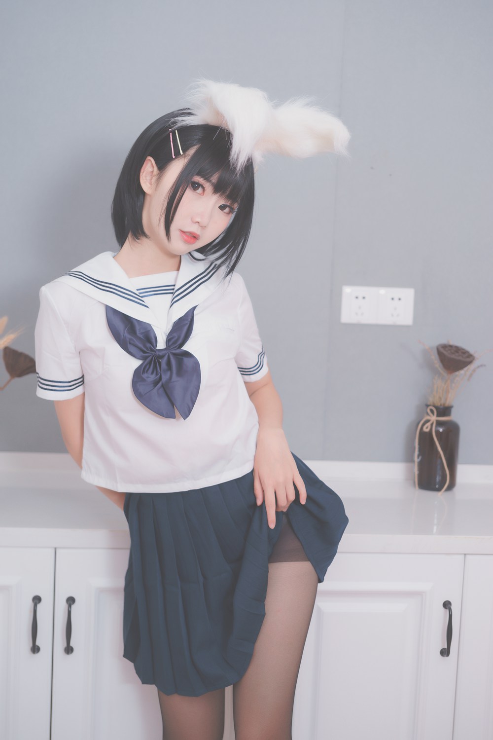 图片[2]-网红Coser@面饼仙儿 面饼兔耳jk 在线浏览-萌味圈