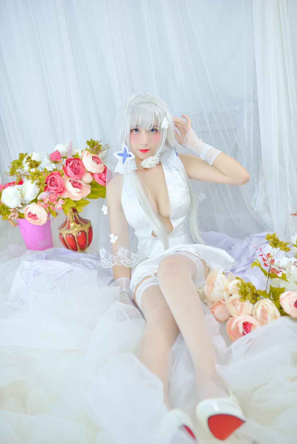 图片[2]-网红Coser@九曲Jean 婚纱 在线浏览-萌味圈