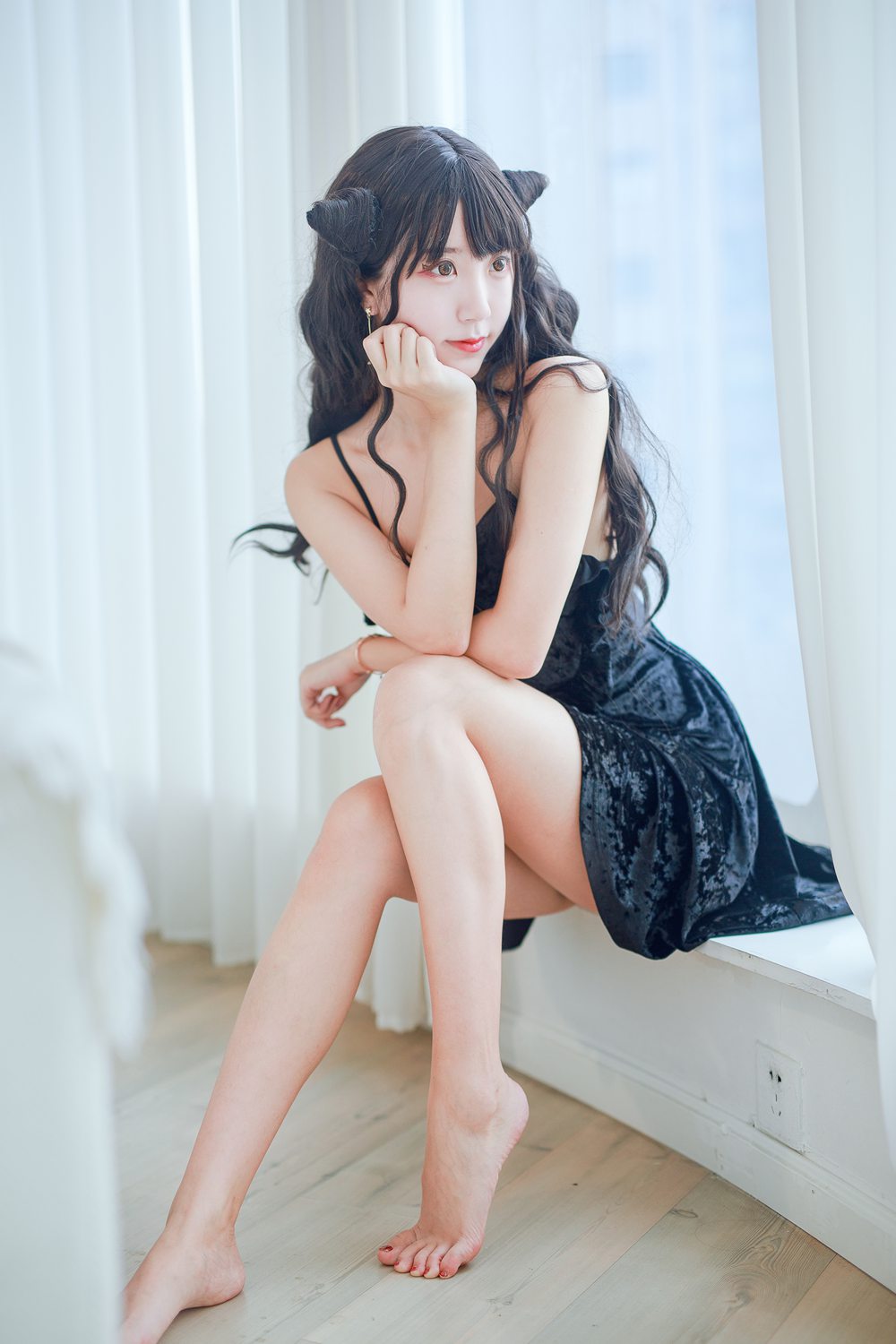 图片[2]-微博红人动漫Coser@黑川 小恶魔黑裙子完成图 在线浏览-萌味圈