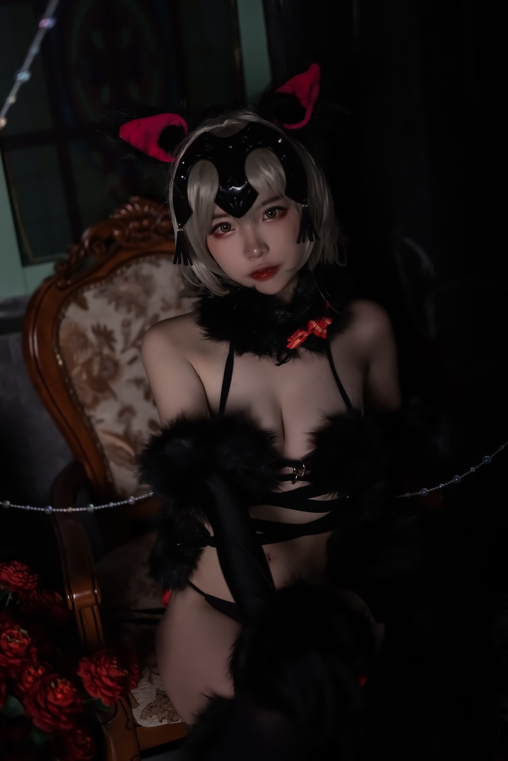 图片[2]-网红Coser@二佐Nisa Fate黑贞万圣节 在线浏览-舞妖图圈