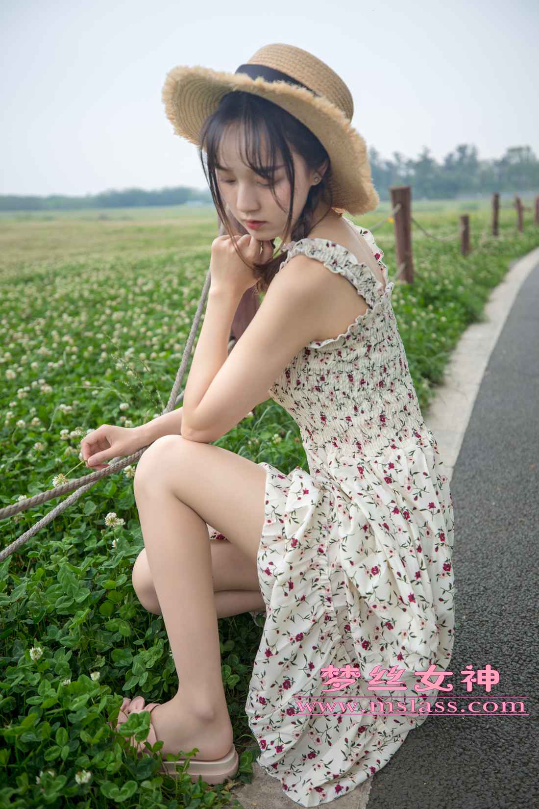 图片[2]-[MSLASS梦丝女神] 2019.05.13 玥玥 田园的萌妹 在线浏览-萌味圈