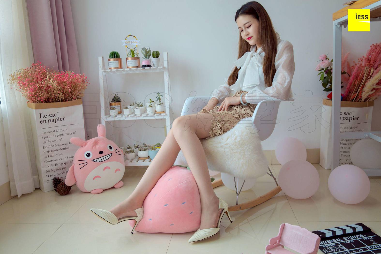 图片[2]-[IESS异思趣向] 2018.09.28 丝享家326：《九妹的星星镂空裙》九妹 在线浏览-萌味圈