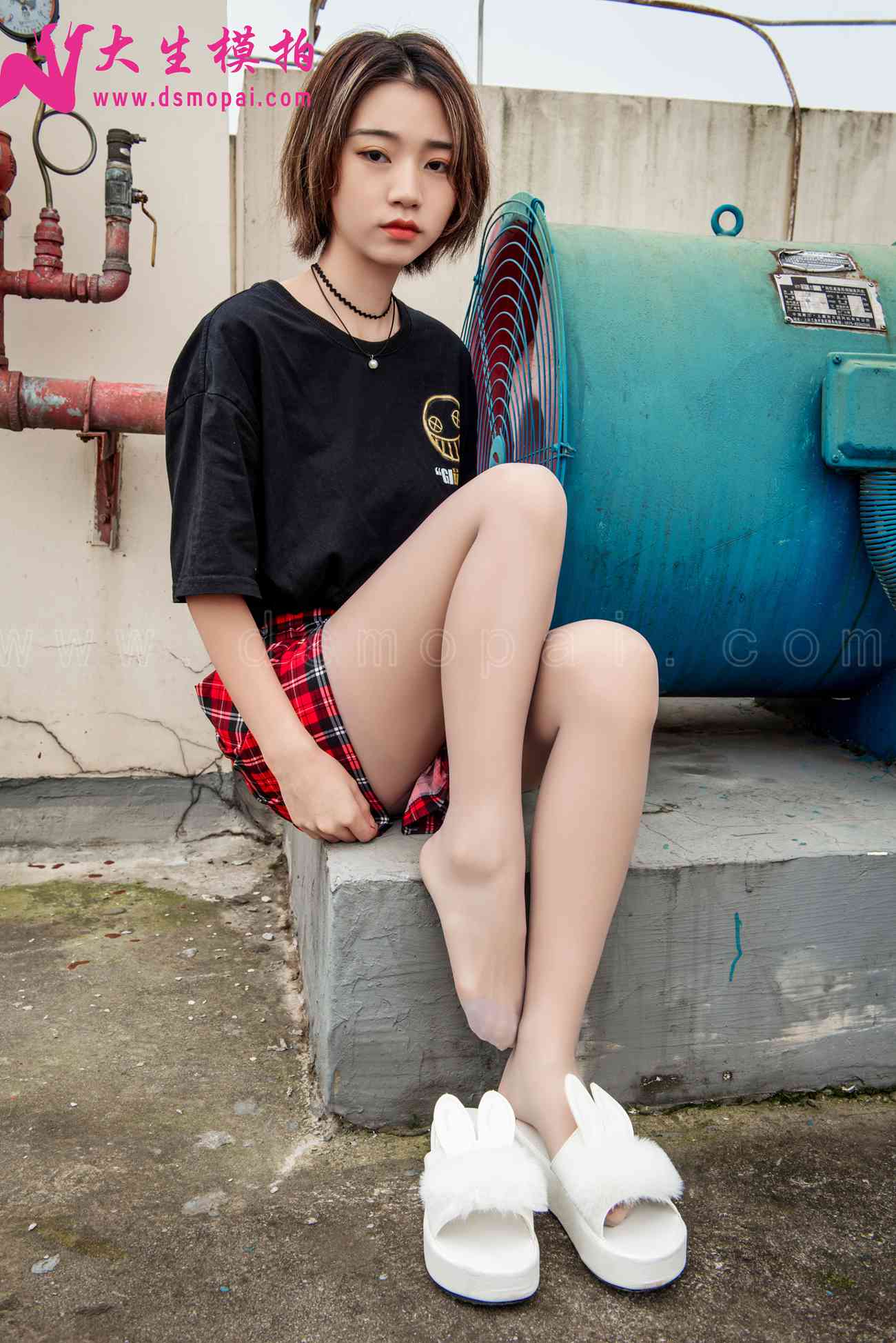 图片[2]-大生模拍 NO.214 小小 天台美足 [49P]-萌味圈