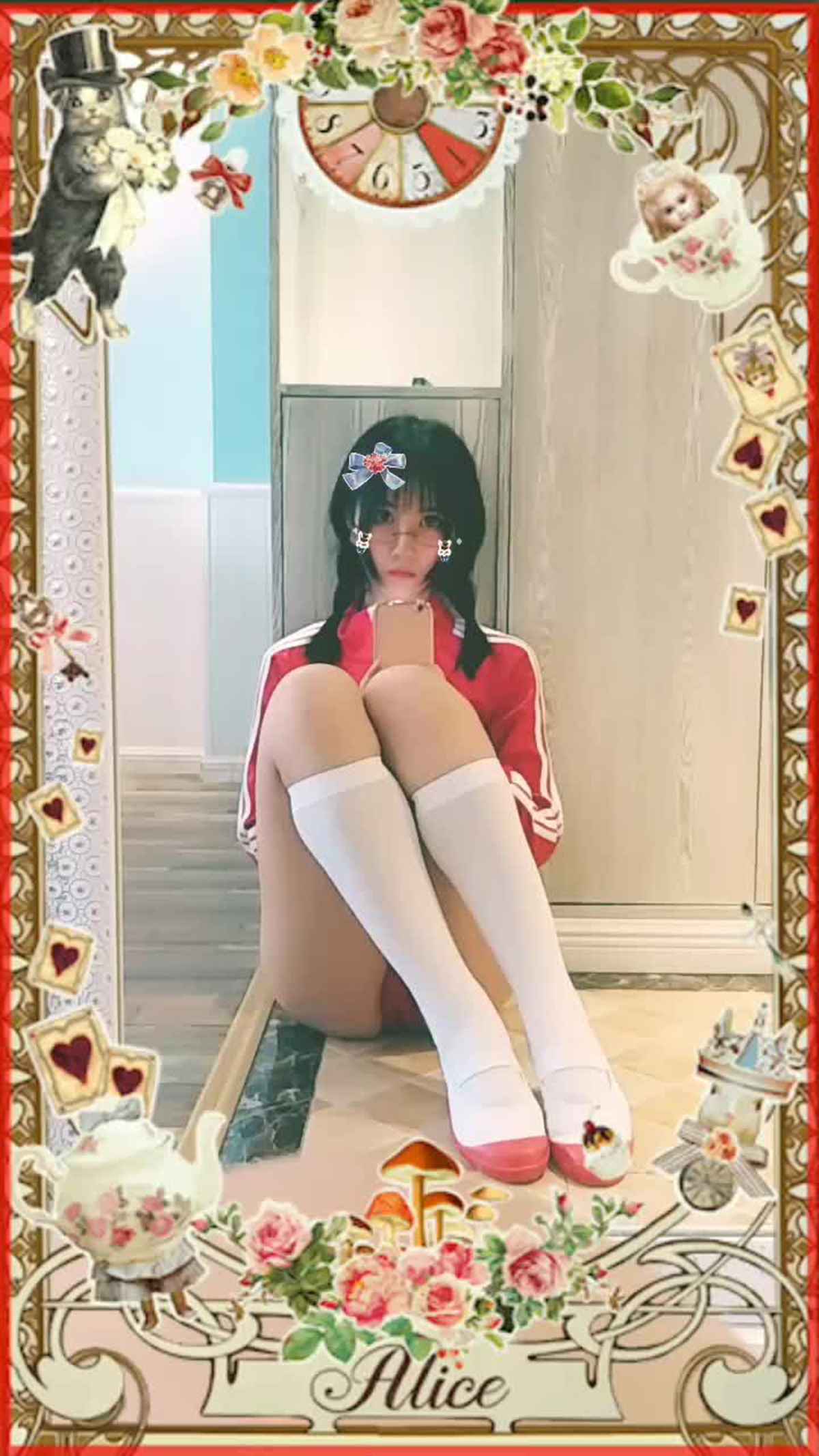 图片[2]-逐月su – 红色体操服 [14P]-萌味圈