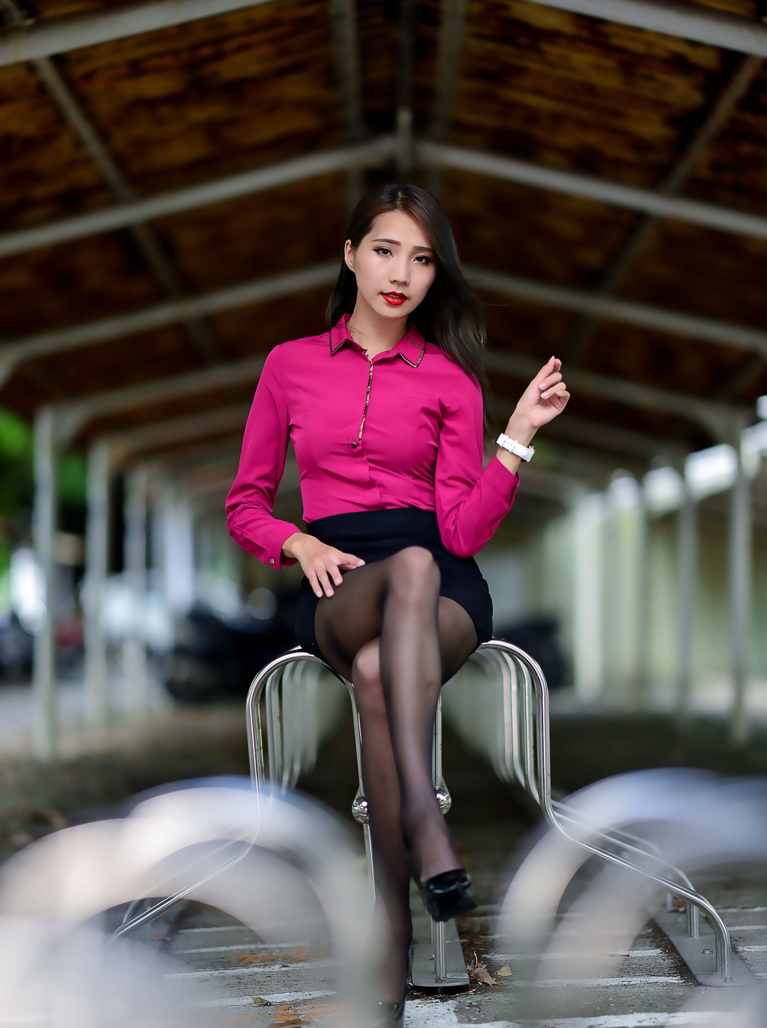 图片[2]-唯美街拍 NO.086 Anita黃韻菲 OL黑絲高跟美腿 [150P]-萌味圈