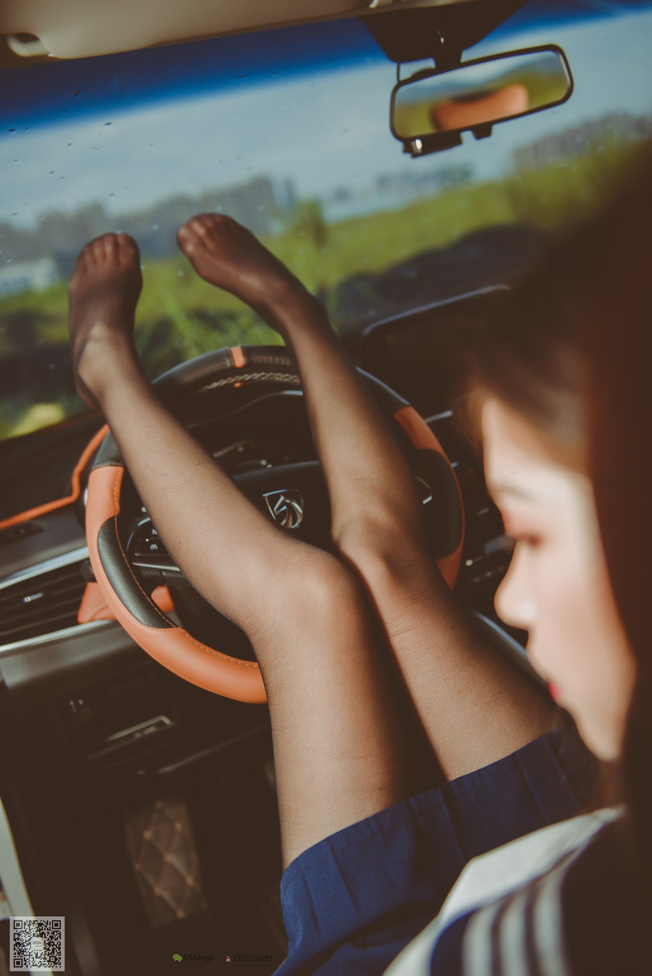 图片[2]-[SSA丝社]超清写真 NO.017 佳佳 小丝妹佳佳练车记[63P]-萌味圈