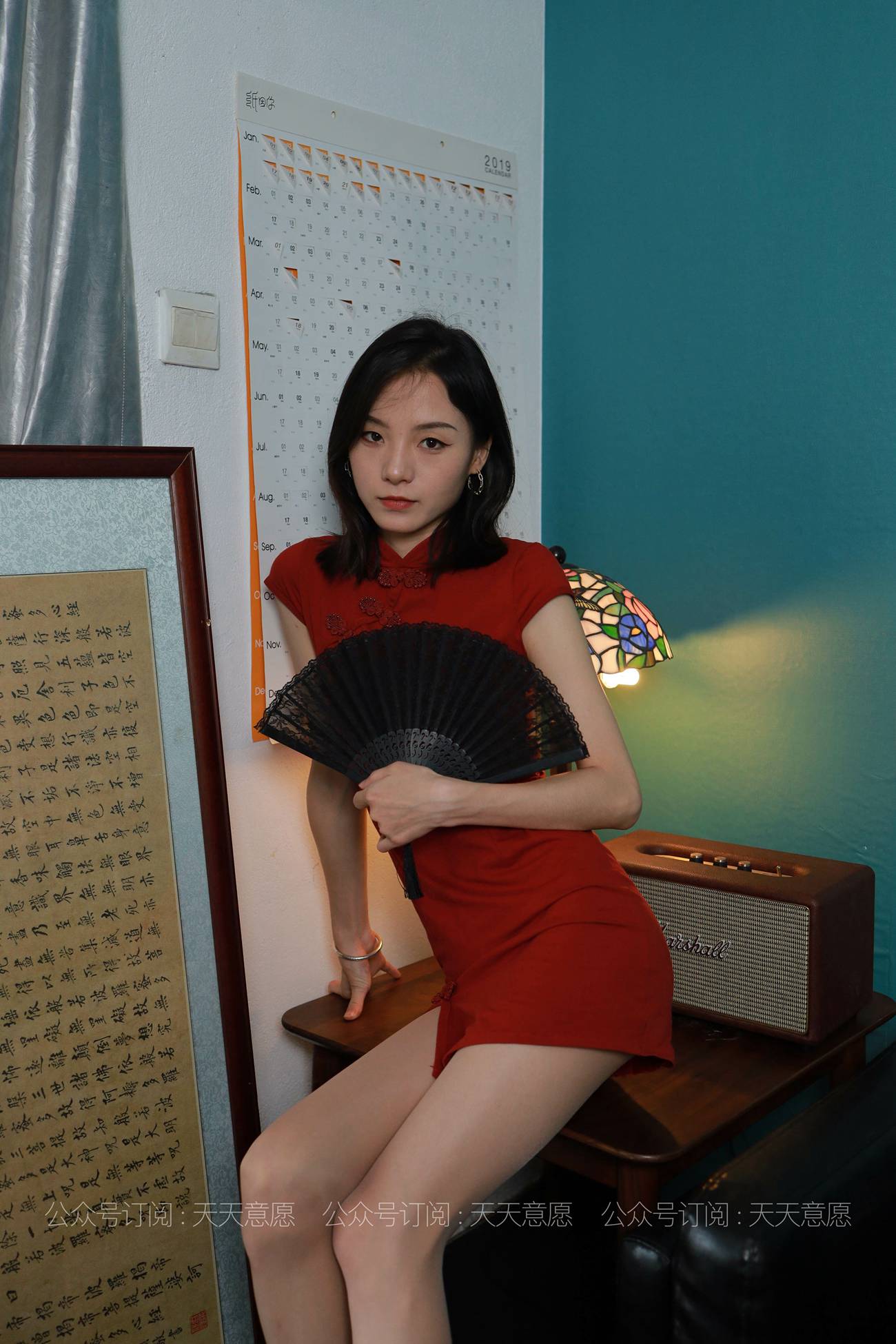 图片[2]-[IESS异思趣向] 耽丝 210620 小六的复古红旗袍 [82P]-萌味圈