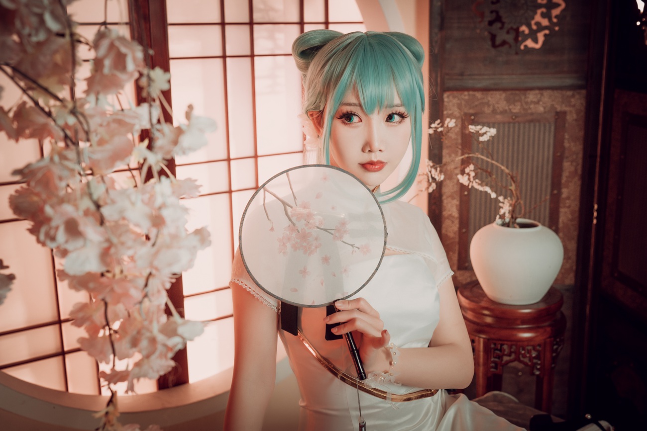 图片[2]-面饼仙儿 – 初音旗袍[28P]-萌味圈