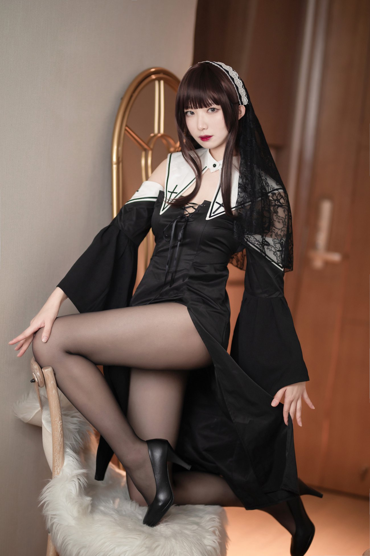 图片[2]-动漫博主 封疆疆v – 黑色修女 [40P]-萌味圈