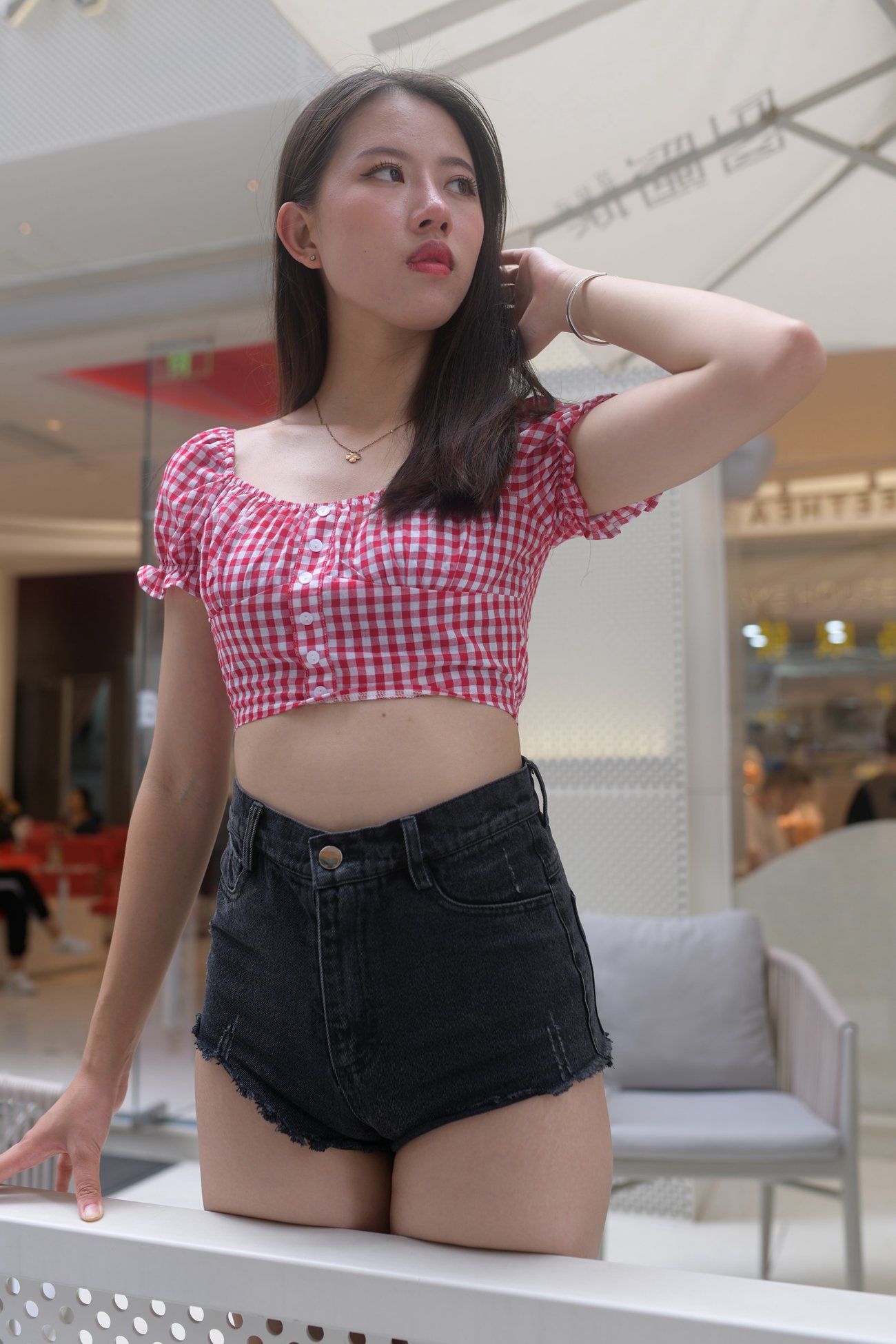 图片[2]-唯美街拍 NO.688 黑色热裤大长腿小姐姐（三） [96P]-萌味圈
