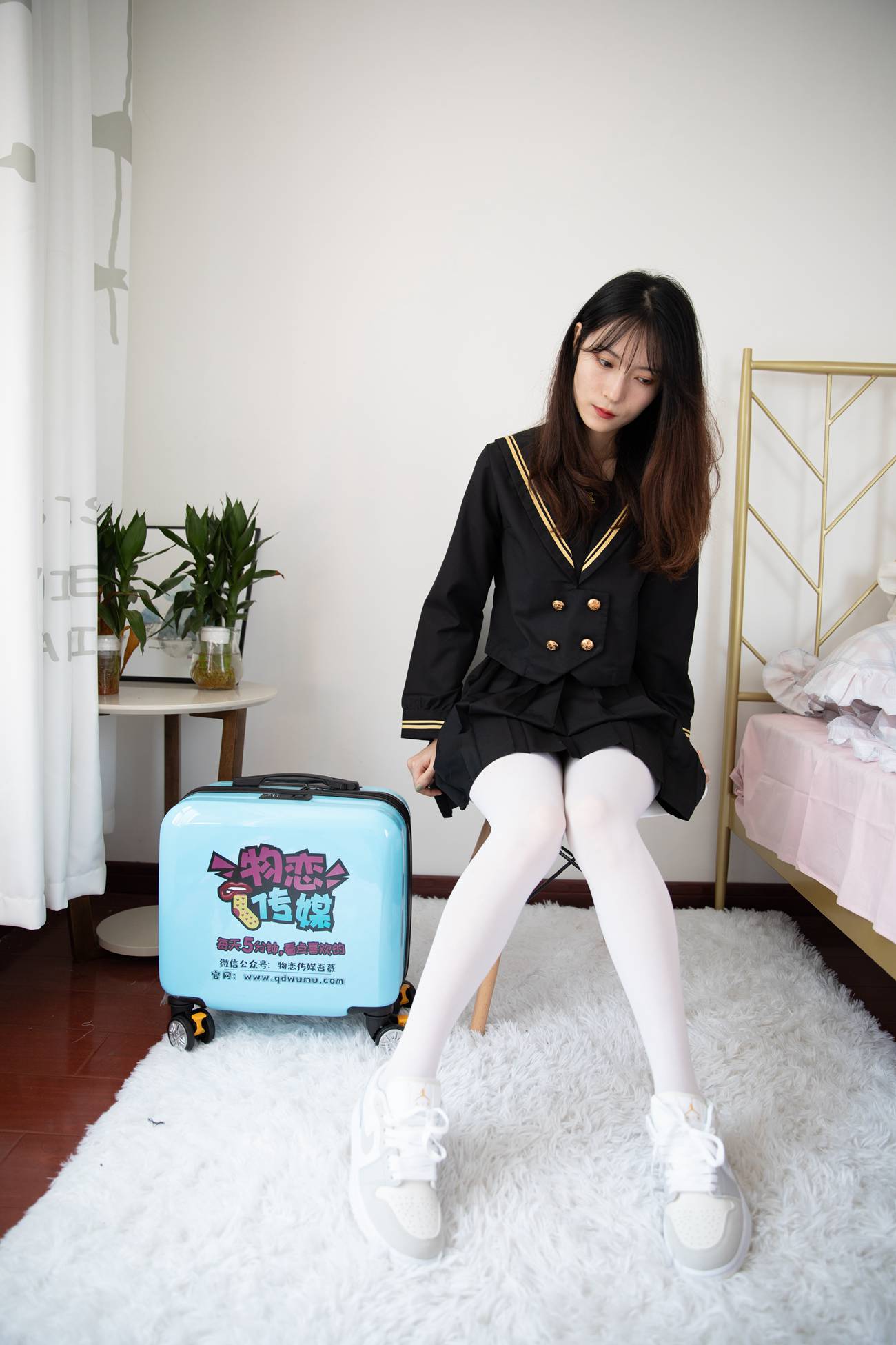 图片[2]-物恋传媒 NO.493 猫耳-金色深蓝[159P]-萌味圈