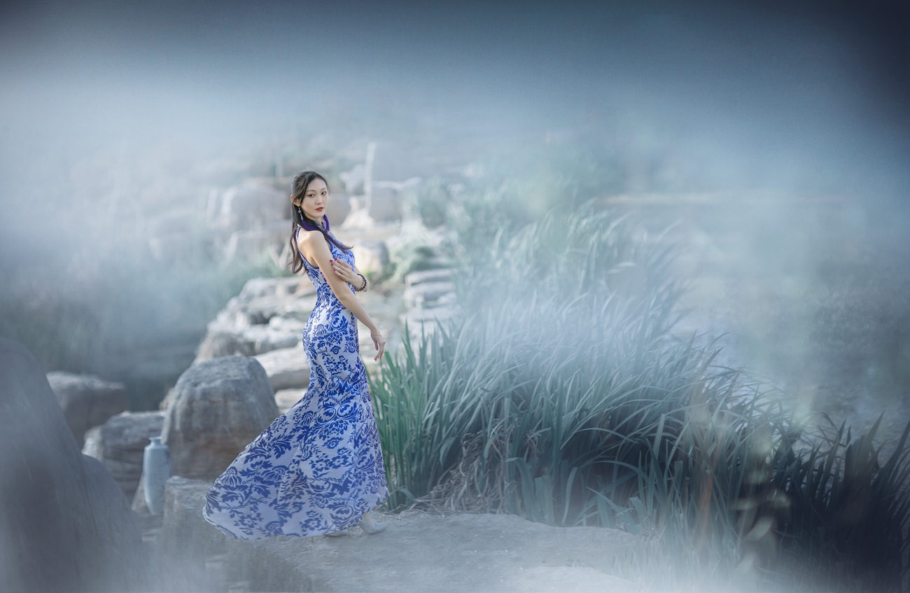 图片[2]-[YITUYU艺图语] 2021.10.29 青花瓷 郝心茹 [22P]-萌味圈