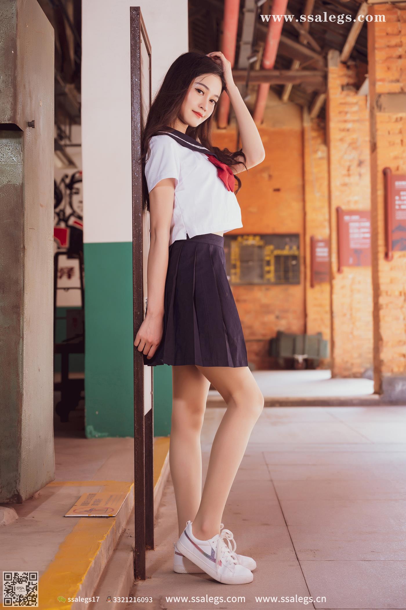 图片[2]-[SSA丝社]超清写真 NO.422 漫漫白色jk制服肉丝写真(下)[134P]-萌味圈