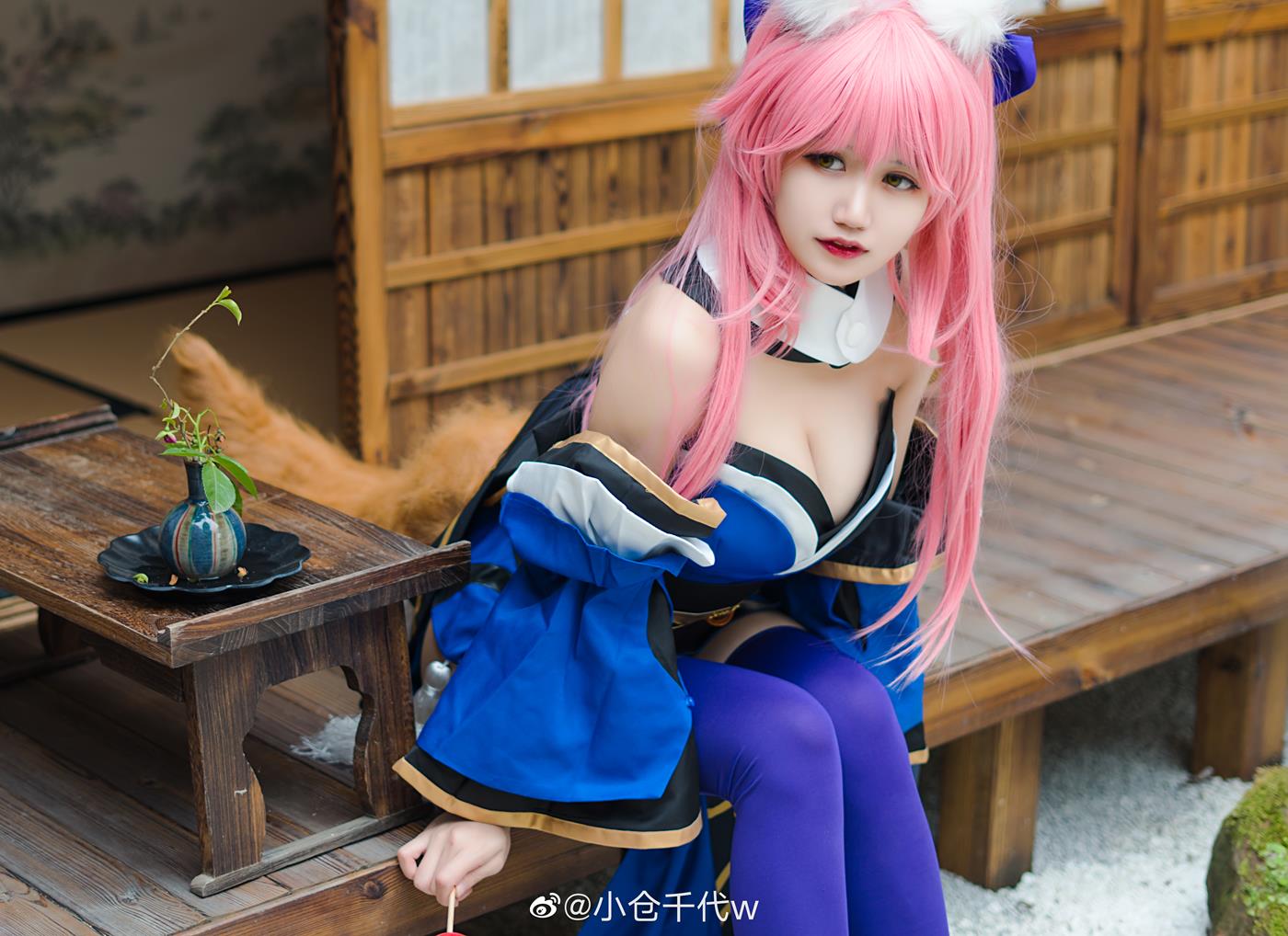 图片[2]-小仓千代w  – 玉藻前[9P]-萌味圈