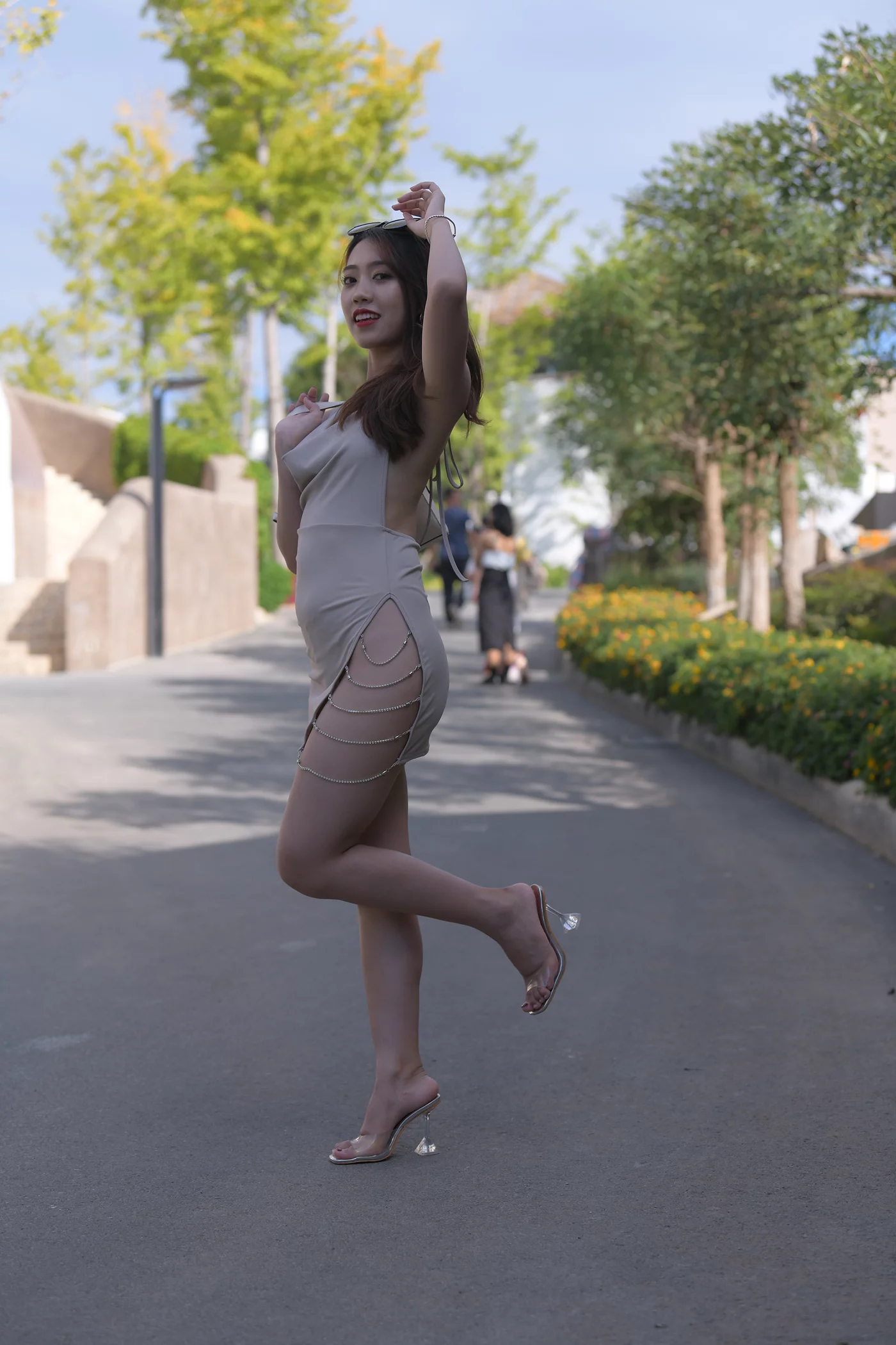 图片[2]-唯美街拍 NO.1036 浅黄色包臀裙美女 (3) [92P]-萌味圈