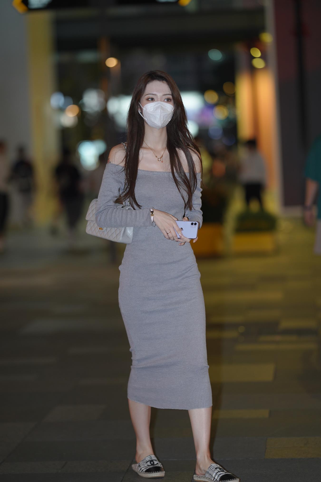 图片[2]-唯美街拍 NO.1144 漂亮的一字长裙小姐姐 [36P]-萌味圈