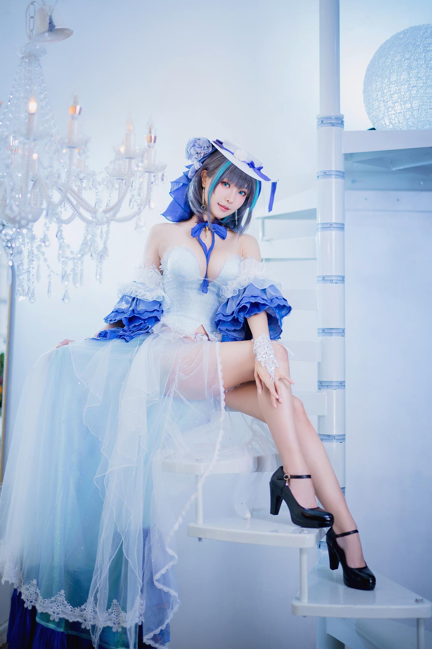 图片[2]-Ely_eee(ElyEE子) Cheshire Dress 柴郡禮服 [25P]-萌味圈