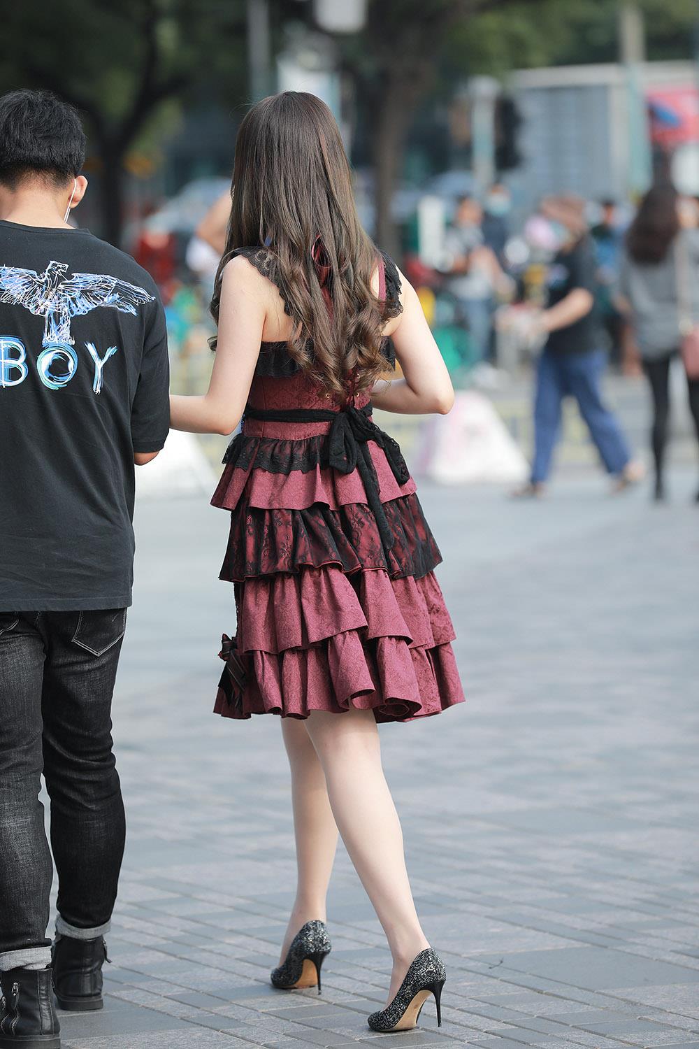 图片[2]-唯美街拍 NO.1156 肉丝高跟女友1 [128P]-萌味圈