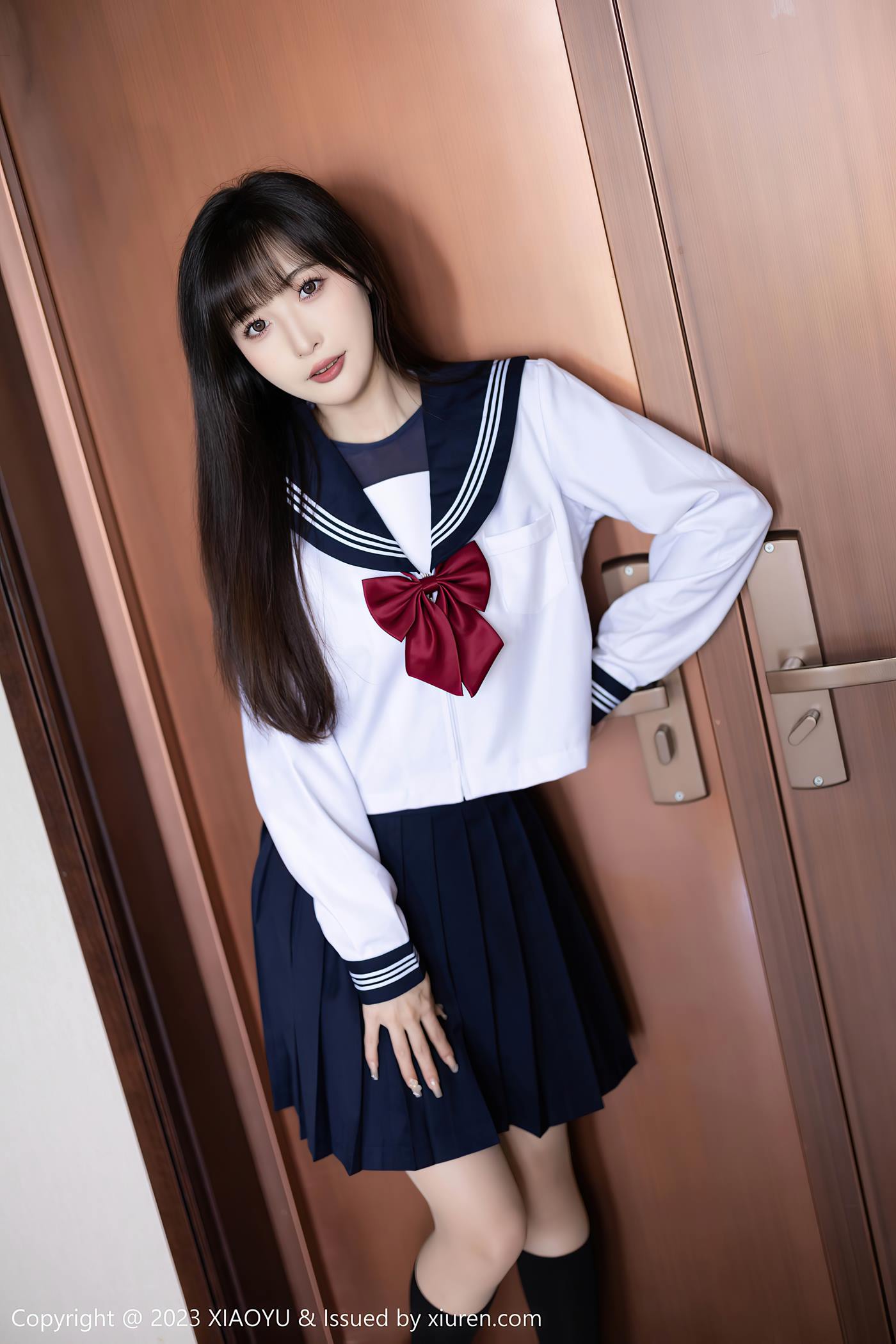 图片[2]-[XIAOYU语画界] 2023.06.08 VOL.1045 林星阑 制服美腿[45P]-萌味圈