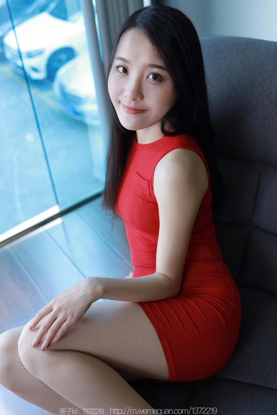 图片[2]-[IESS异思趣向] 2023.02.25 丝享家1372：婉萍《红色包臀裙》[88P]-萌味圈
