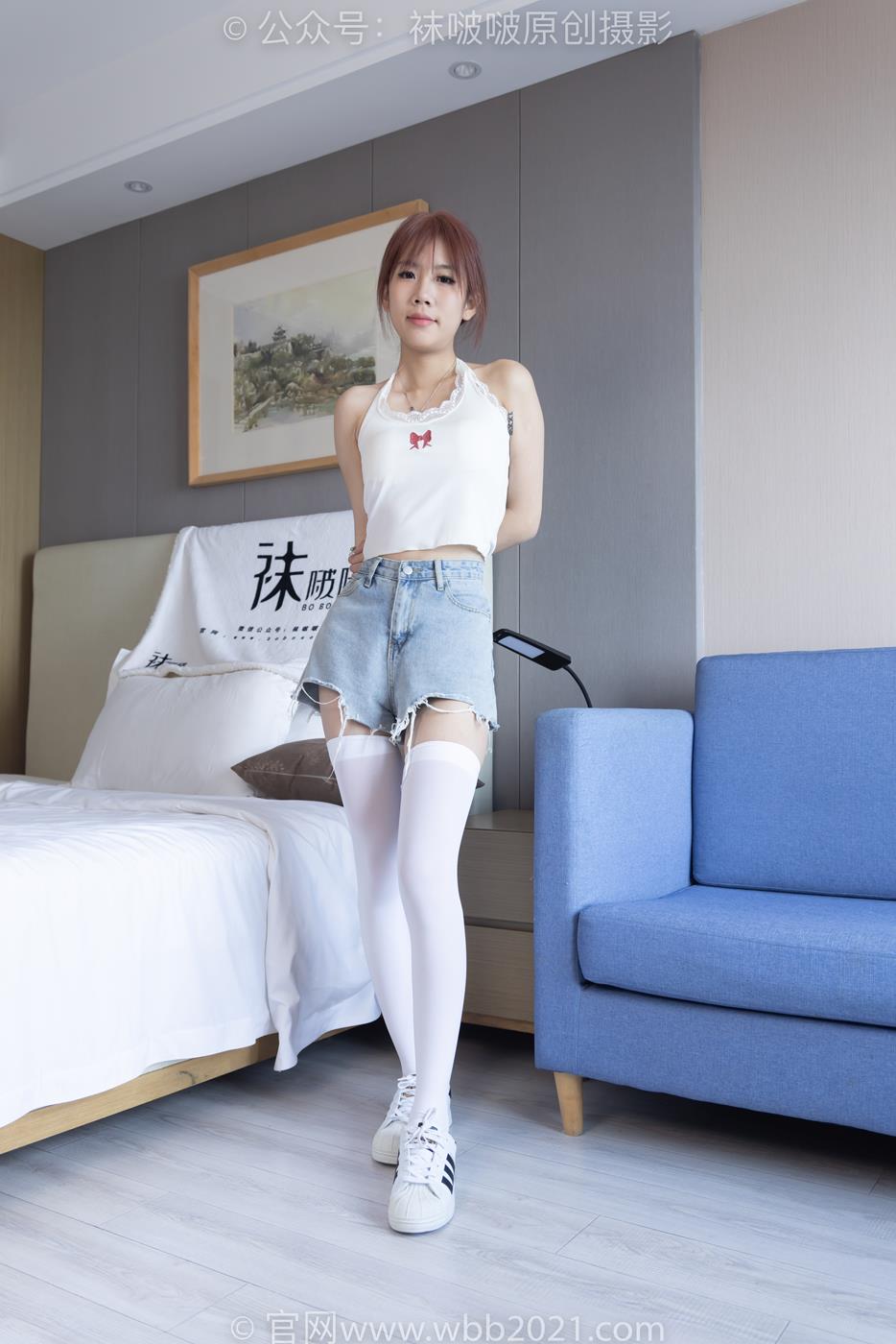 图片[2]-[BoBoSocks袜啵啵]NO.264 果冻-高跟鞋、贝壳头板鞋、黑丝大腿袜、白丝大腿袜[180P]-萌味圈