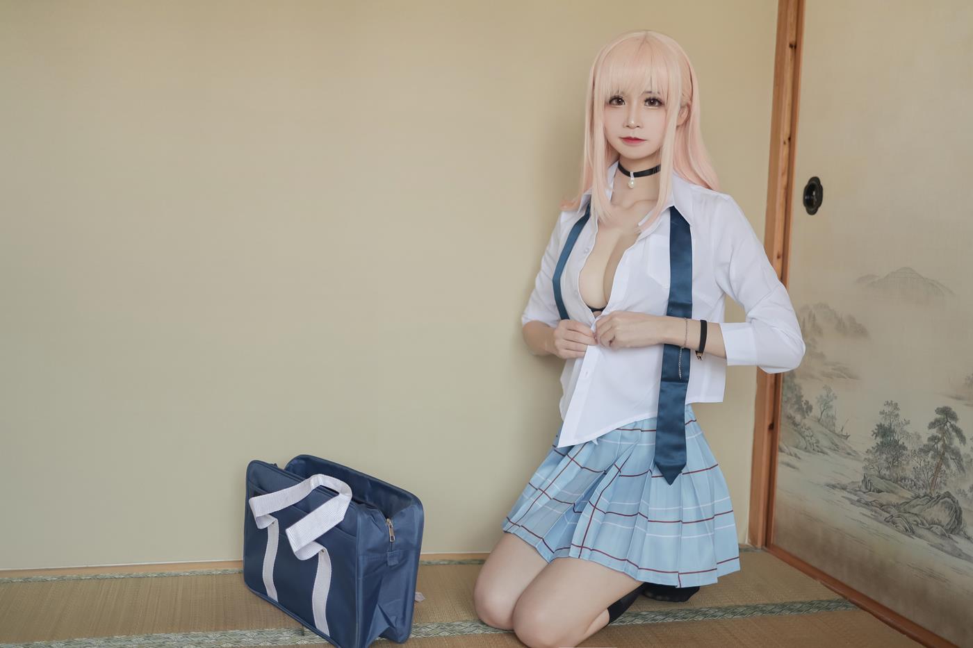 图片[2]-爱老师_PhD – 喜多川海梦 校服 泳装[16P]-萌味圈