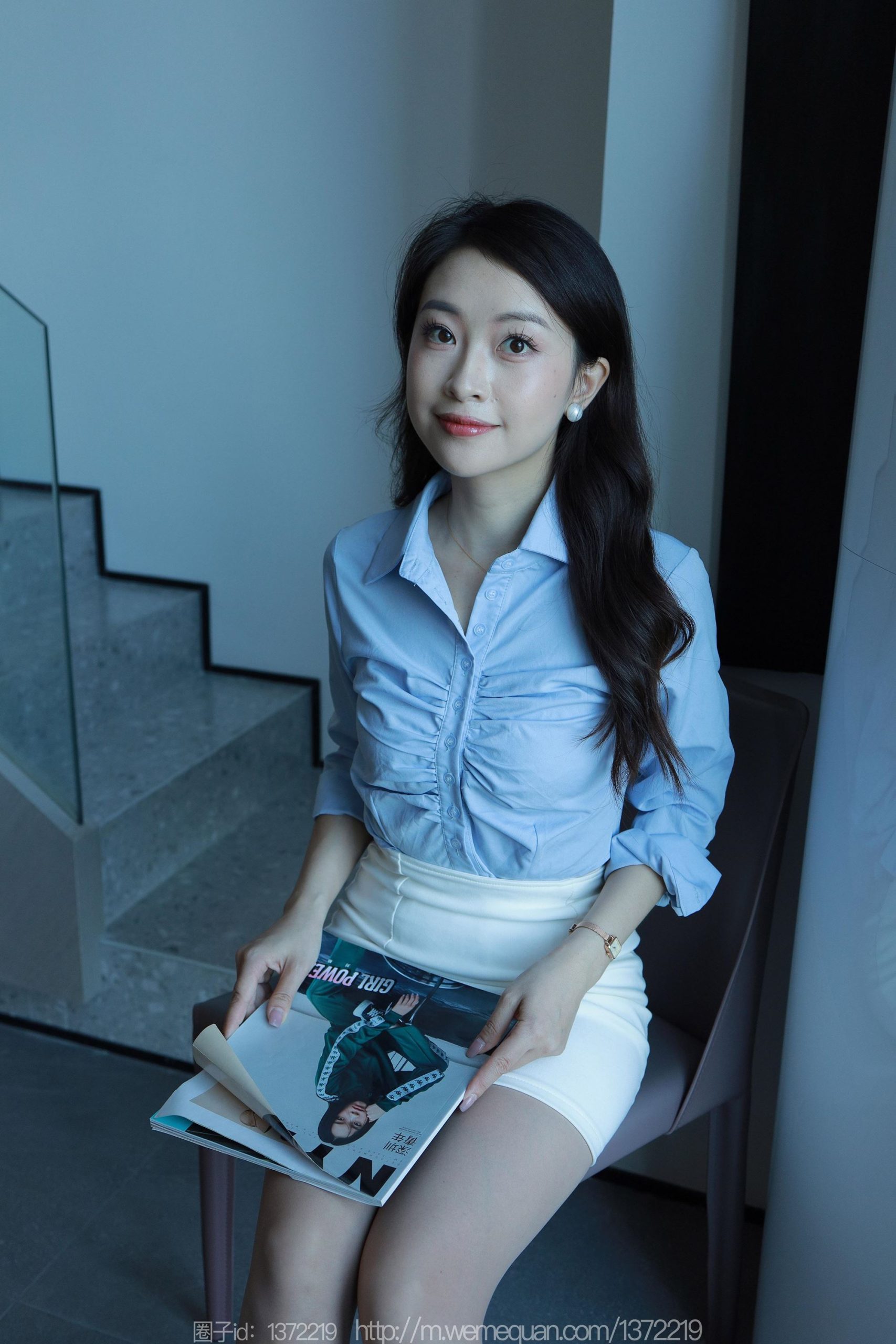 图片[2]-[IESS异思趣向] 2023.08.14 丝享家1506：小婕《蓝领佳人》[83P]-萌味圈