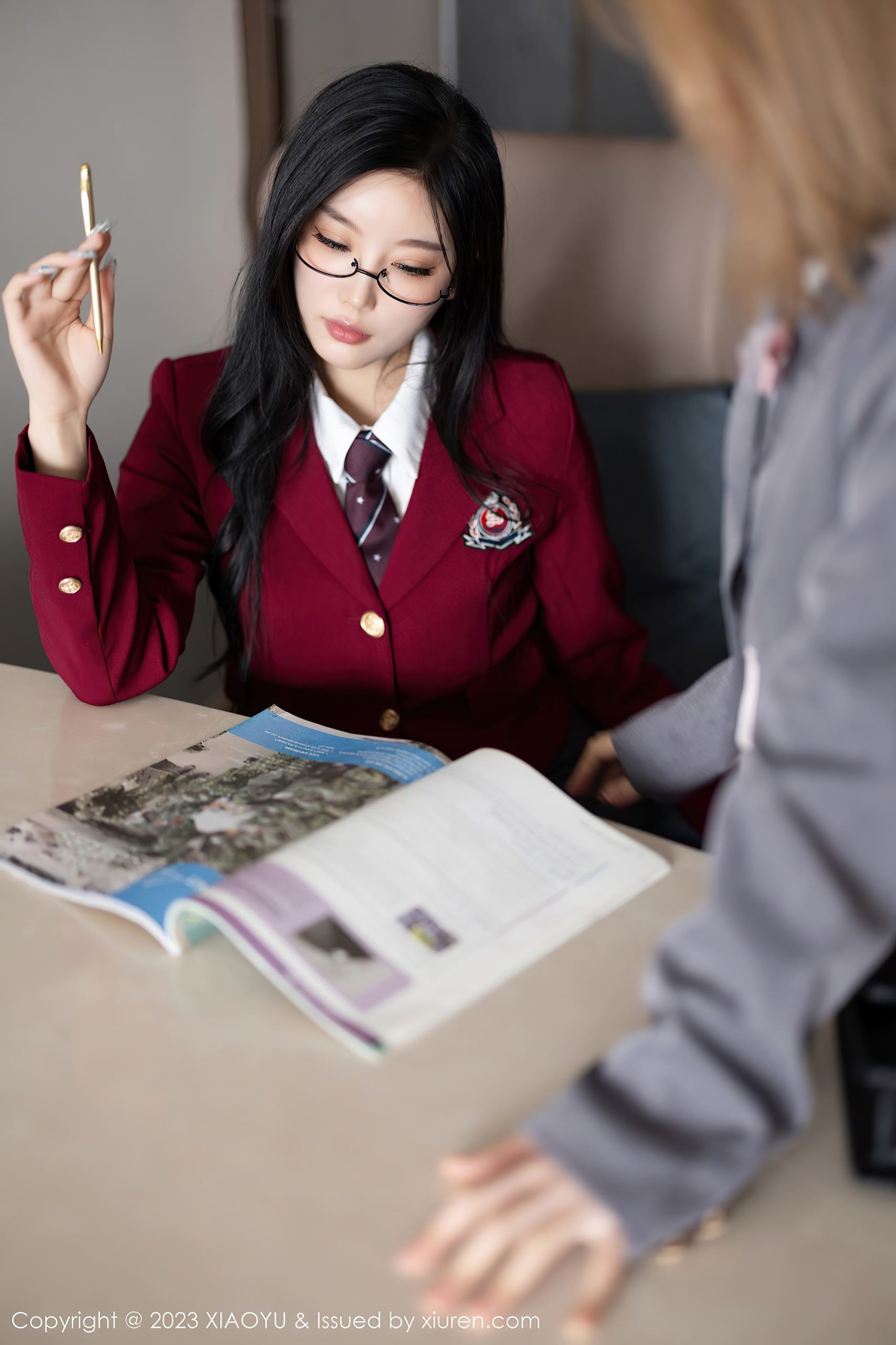 图片[2]-[XIAOYU语画界] 2023.09.28 VOL.1121 杨晨晨Yome 黑丝制服[55P]-萌味圈