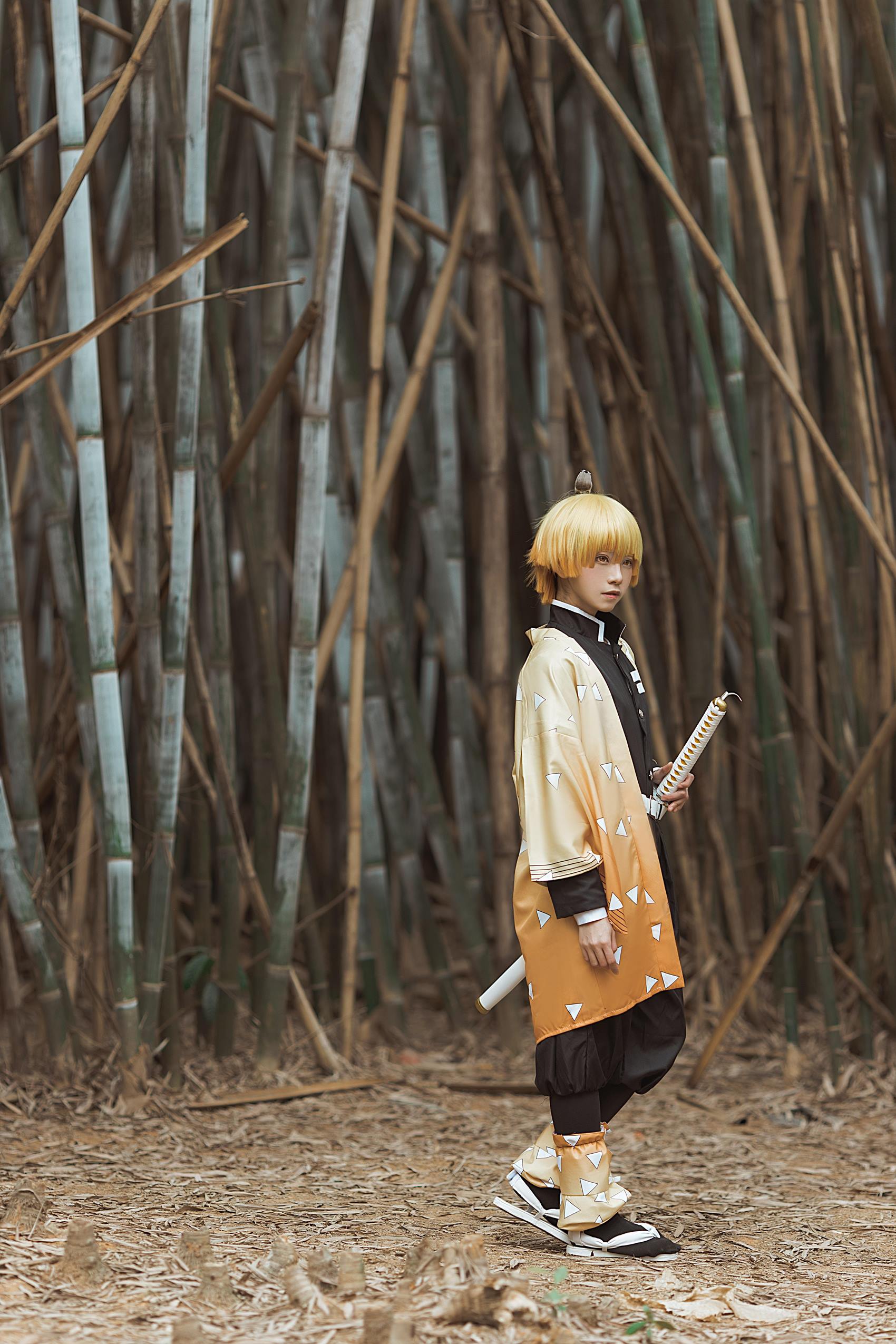 图片[2]-人气Coser@Kitaro_绮太郎 鬼灭之刃 我妻善逸[29P]-萌味圈