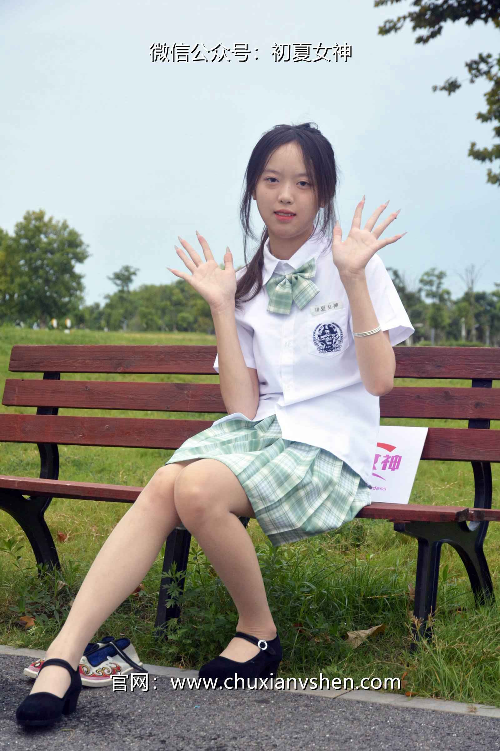 图片[2]-初夏女神 NO.074 情情 绿色JK套[72P]-萌味圈