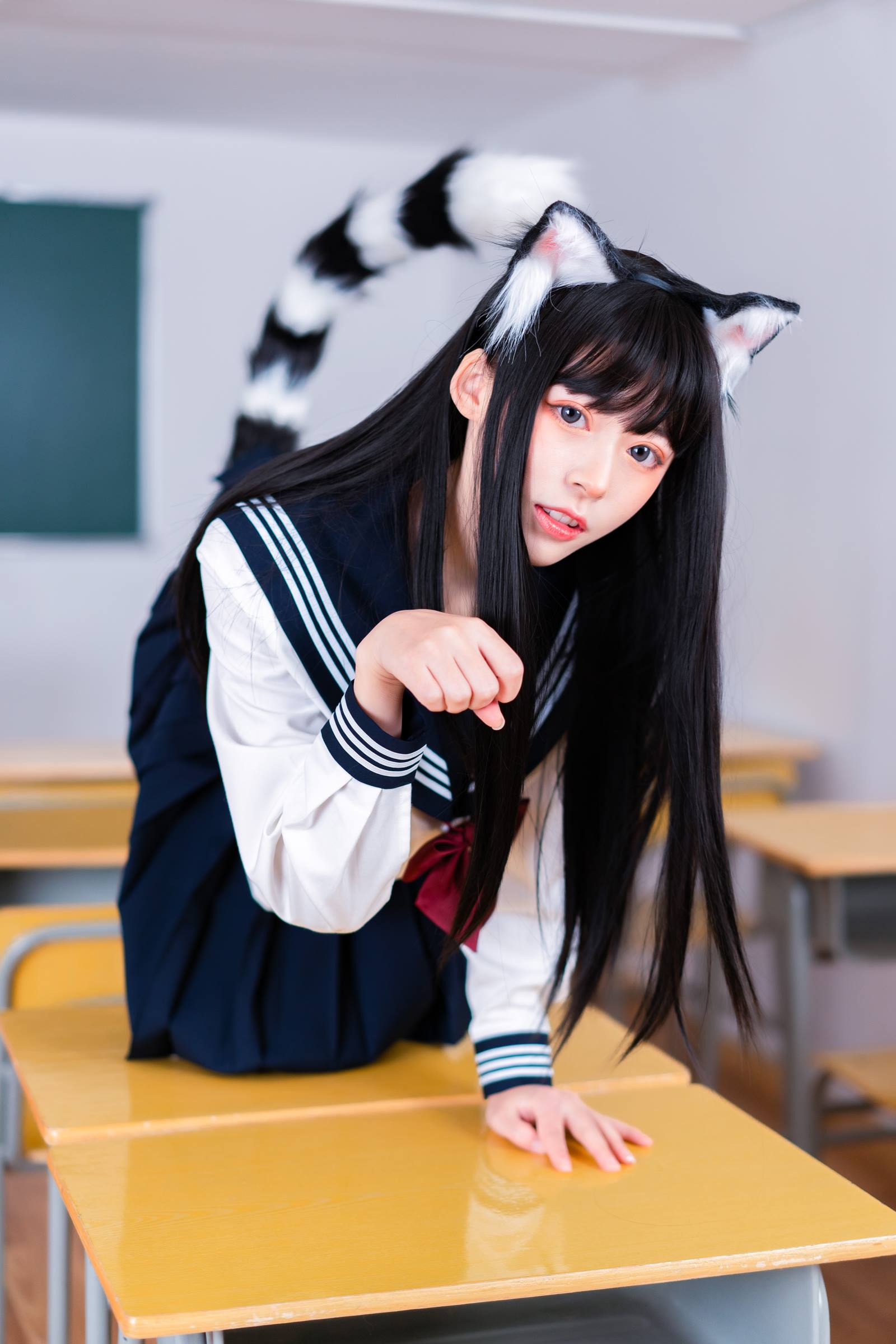 图片[2]-虫皿虫皿 – 猫娘JK制服[12P]-萌味圈