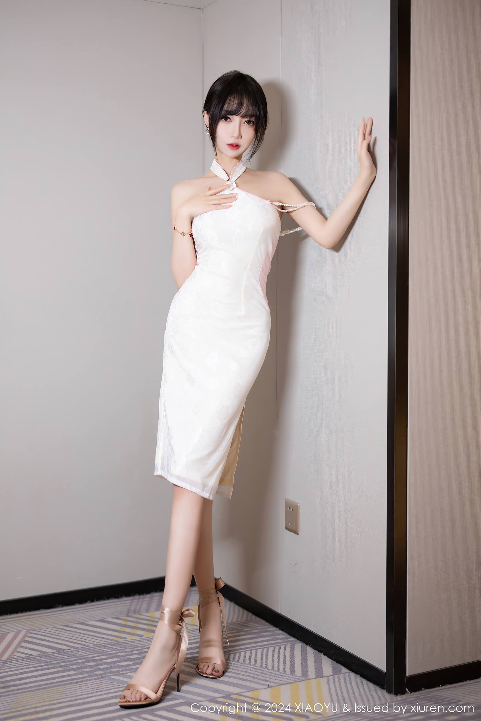 图片[2]-[XIAOYU语画界]2024.01.17 VOL.1186 玥儿玥er 绑带高跟鞋 [48+1P]-萌味圈