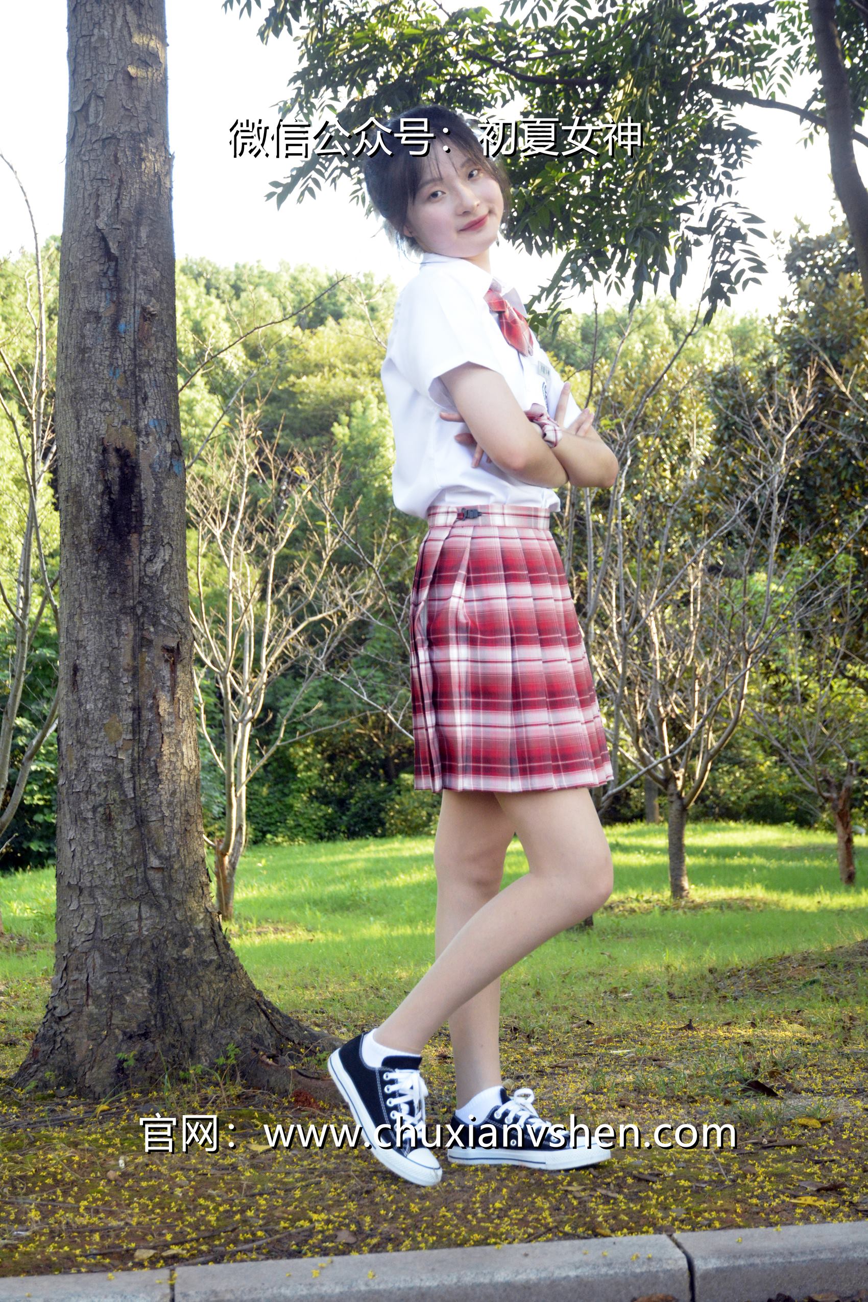 图片[2]-初夏女神 NO.102 安妮 草莓色JK[140P]-萌味圈