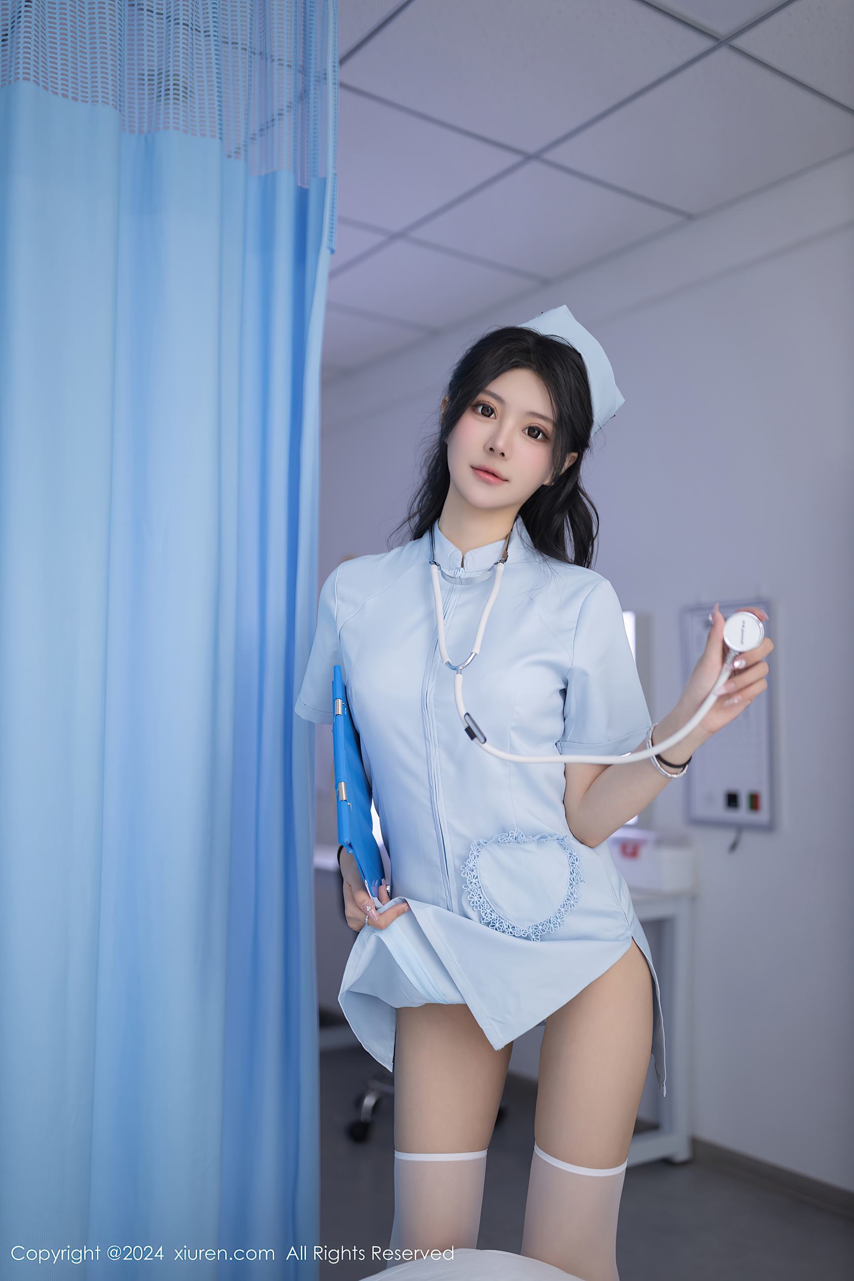 图片[2]-[Xiuren秀人网]2024.04.12 NO.8389 幼幼 宝贝听诊咯 [15+1P]-萌味圈