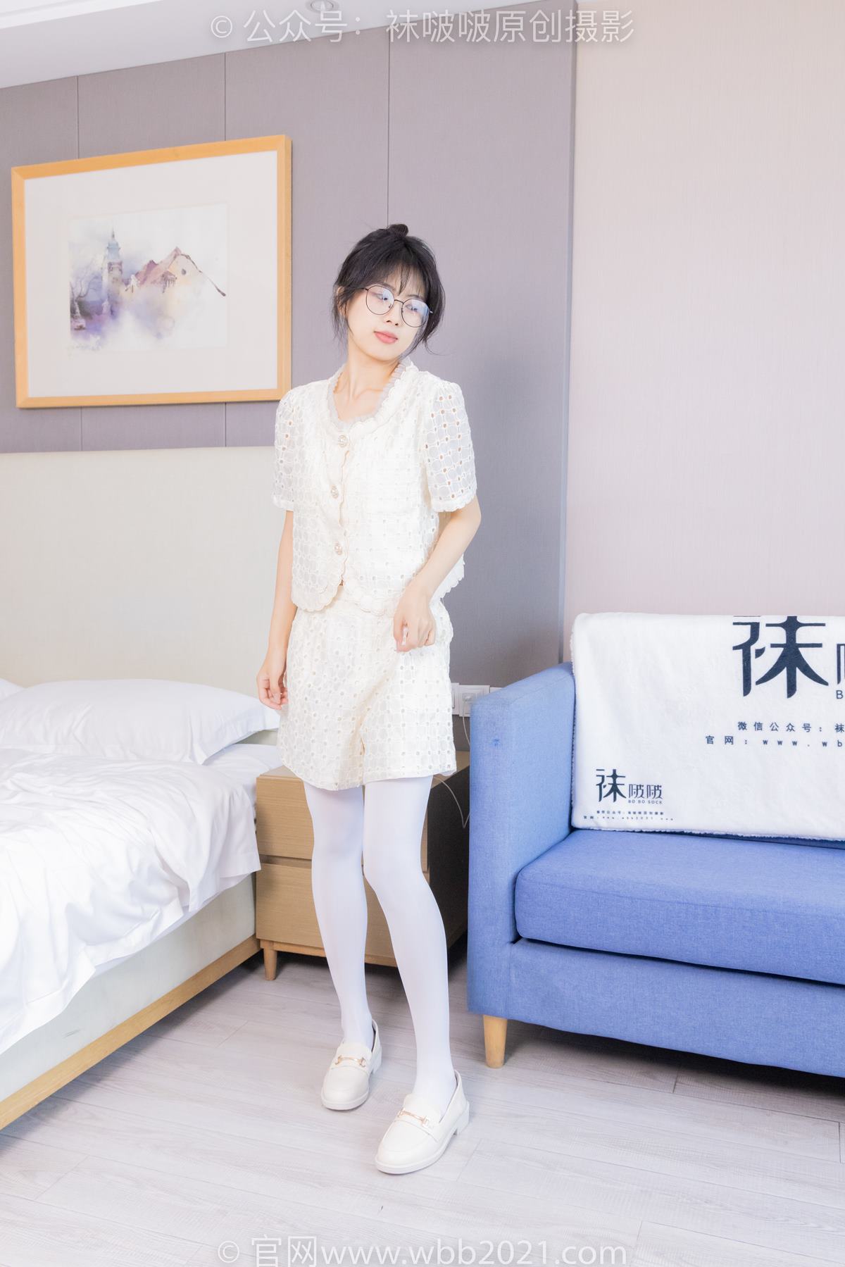 图片[2]-[BoBoSocks袜啵啵]NO.421 奶油-皮鞋、厚白丝、瑜伽动作时老头乐挠脚剧情[140P]-萌味圈