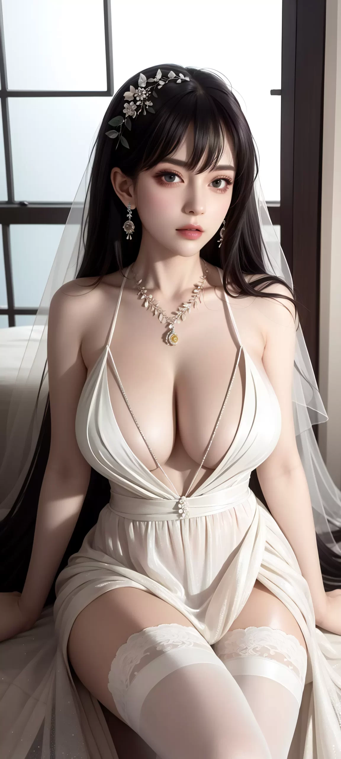 图片[2]-AI绘画 443 白色婚纱[44P]-萌味圈