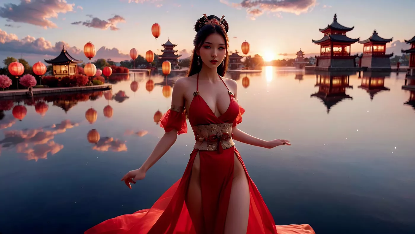 图片[2]-AI绘画 464 The Scarlet Geisha_ Passion in Every Step[18P]-萌味圈
