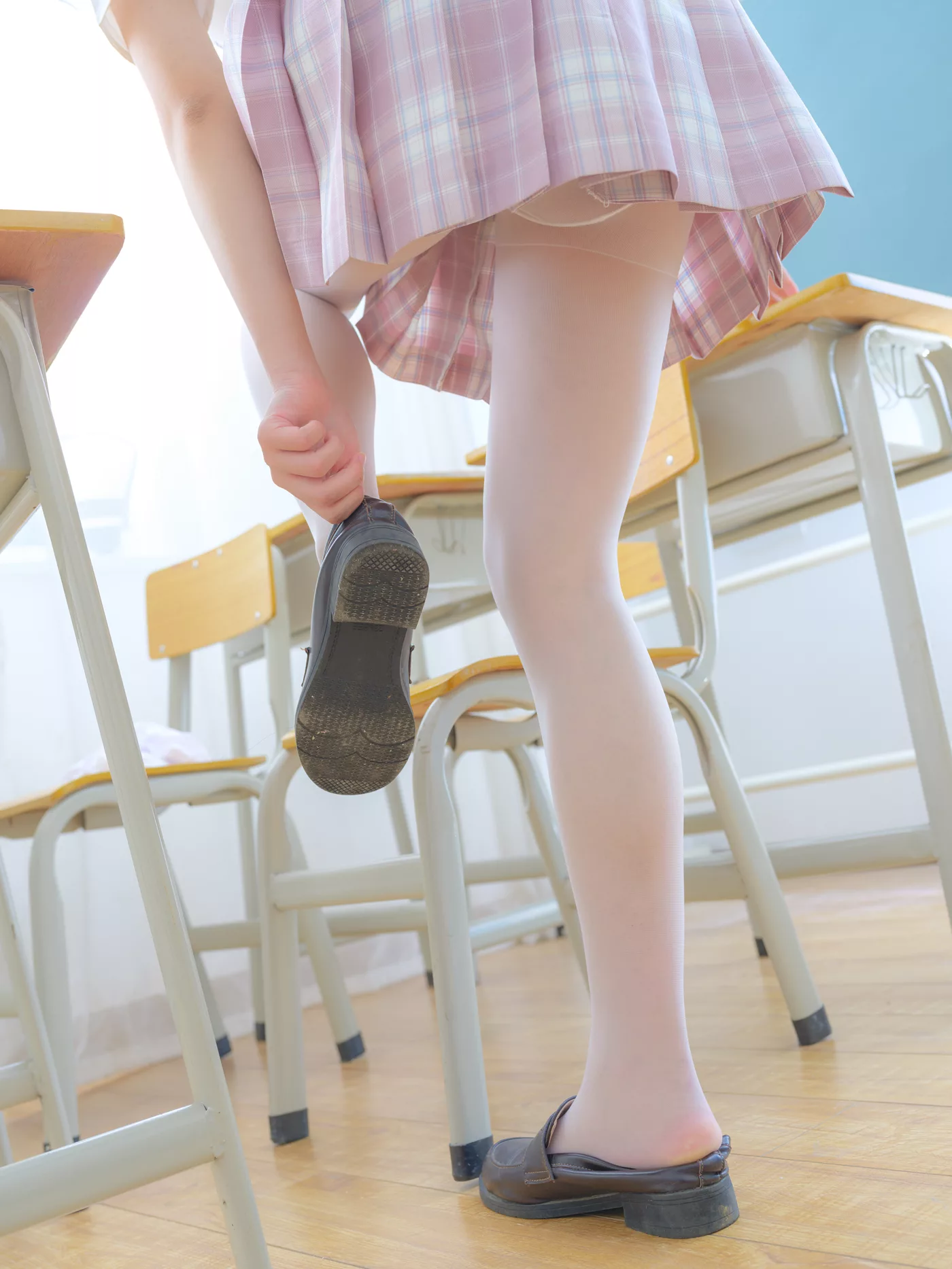 图片[2]-森萝财团写真 – 小圆 试拍 JKJK格子裙[142P]-萌味圈
