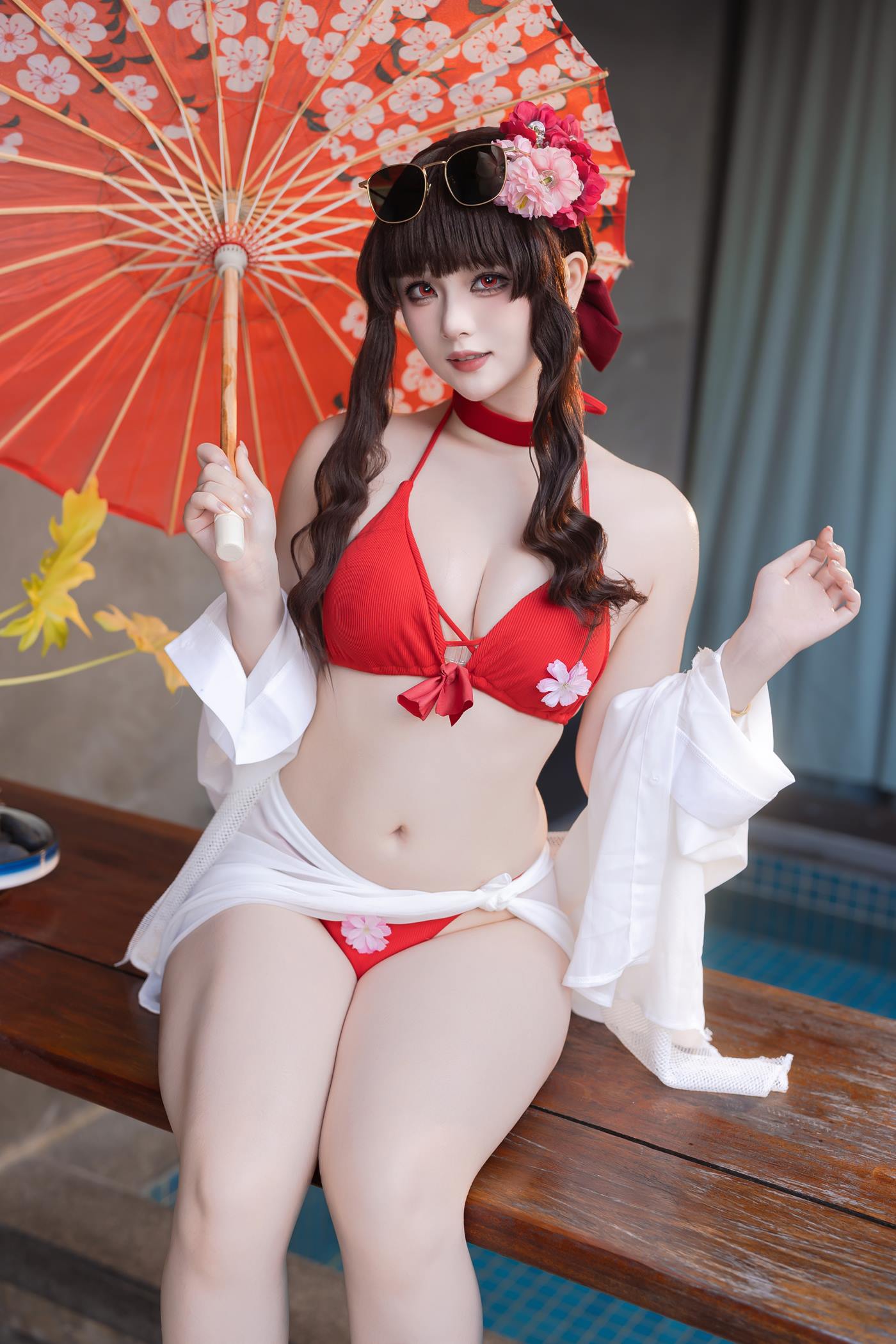 图片[2]-屿鱼  – 樱花泳装[36P]-萌味圈