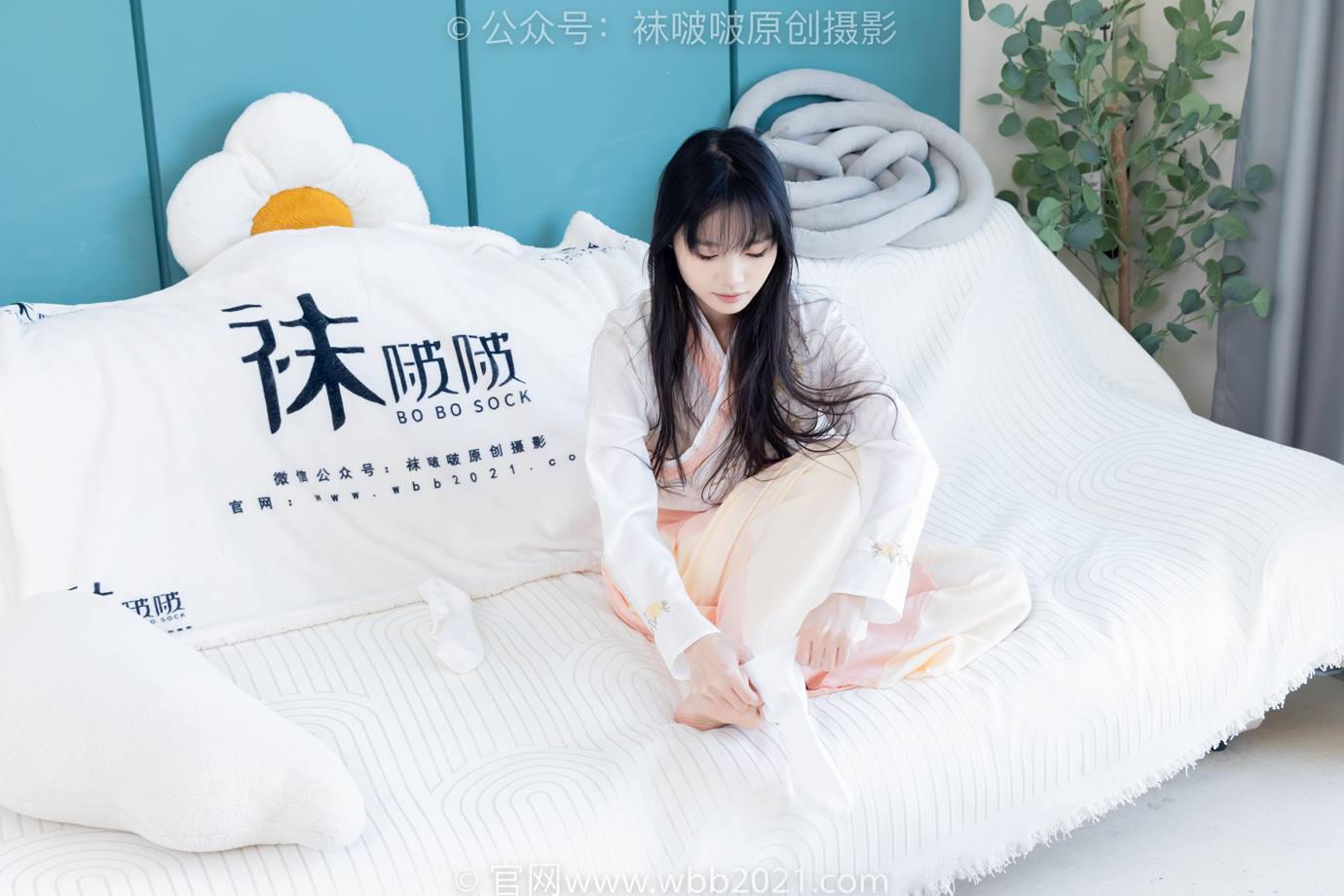图片[2]-[BoBoSocks袜啵啵]NO.518 甜甜圈-平底鞋、白棉袜、裸足、汉服古装[150P]-萌味圈