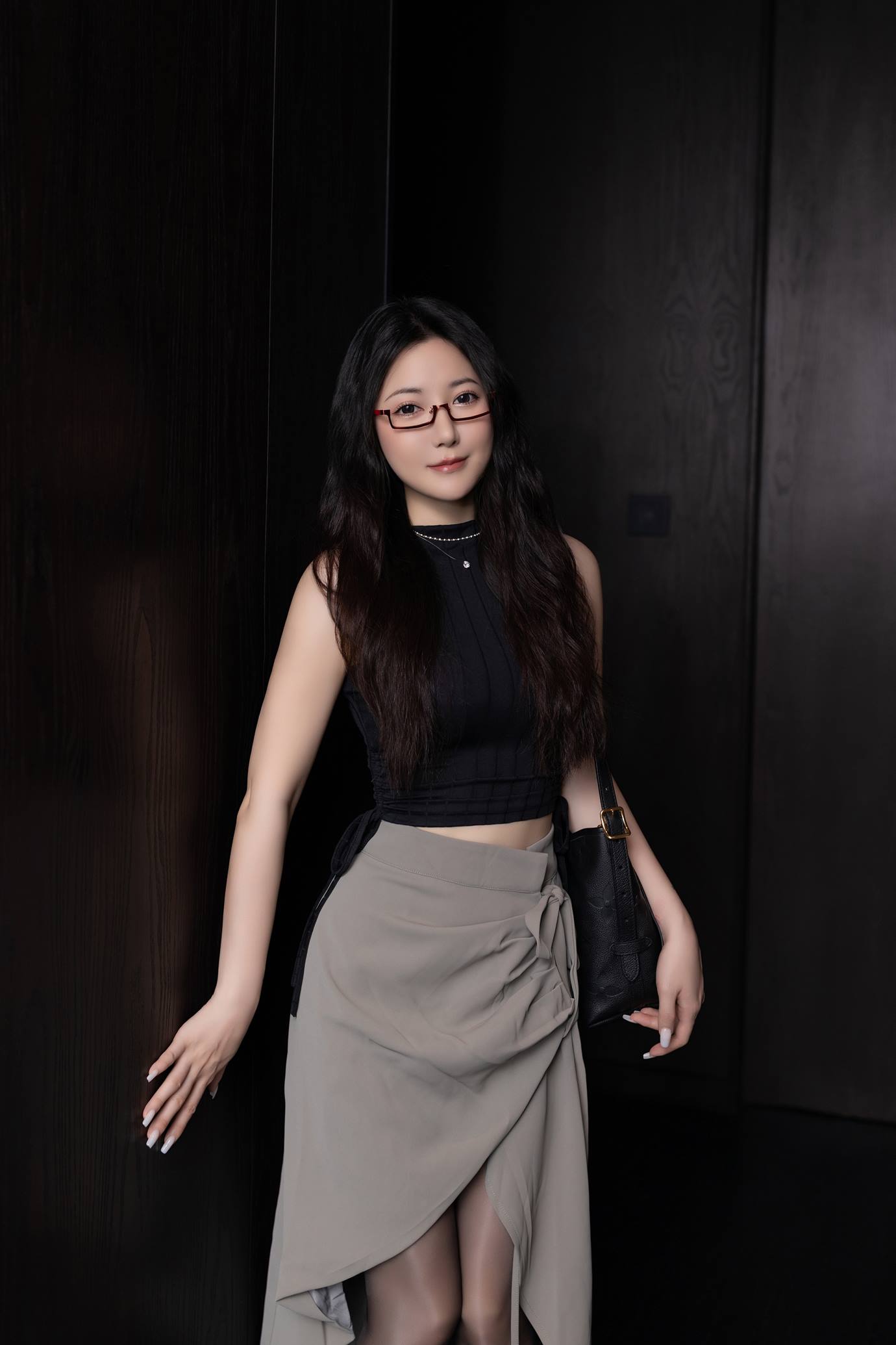 图片[2]-秀人名模鱼子酱Fish《眼镜娘》写真[63P]-萌味圈