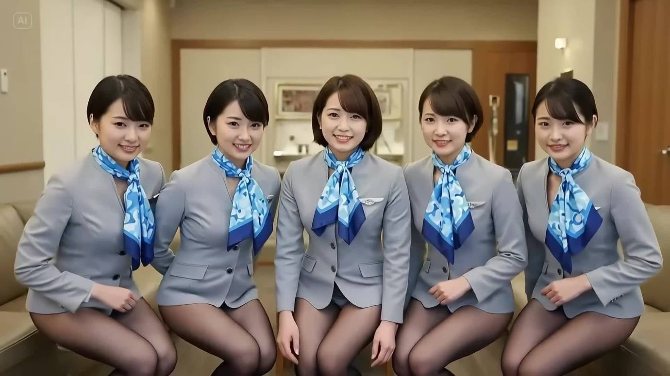 图片[2]-AI Video 052 Flight Attendant, Intern, Teacher _ Nurse_ April Photoshoot Collection[20P]-萌味圈