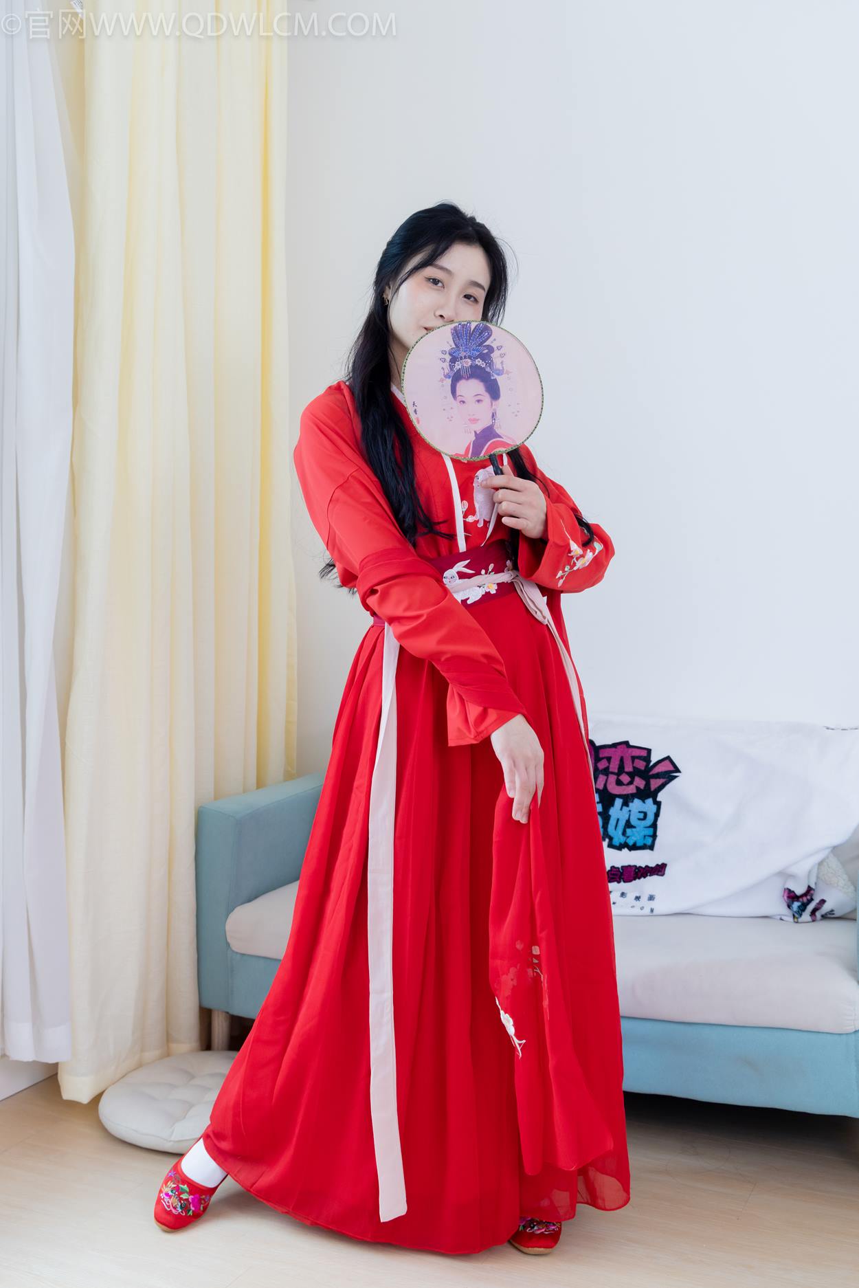 图片[2]-物恋传媒 NO.2328 绒绒-汉服、布鞋、白棉袜、红色船袜[146P]-萌味圈