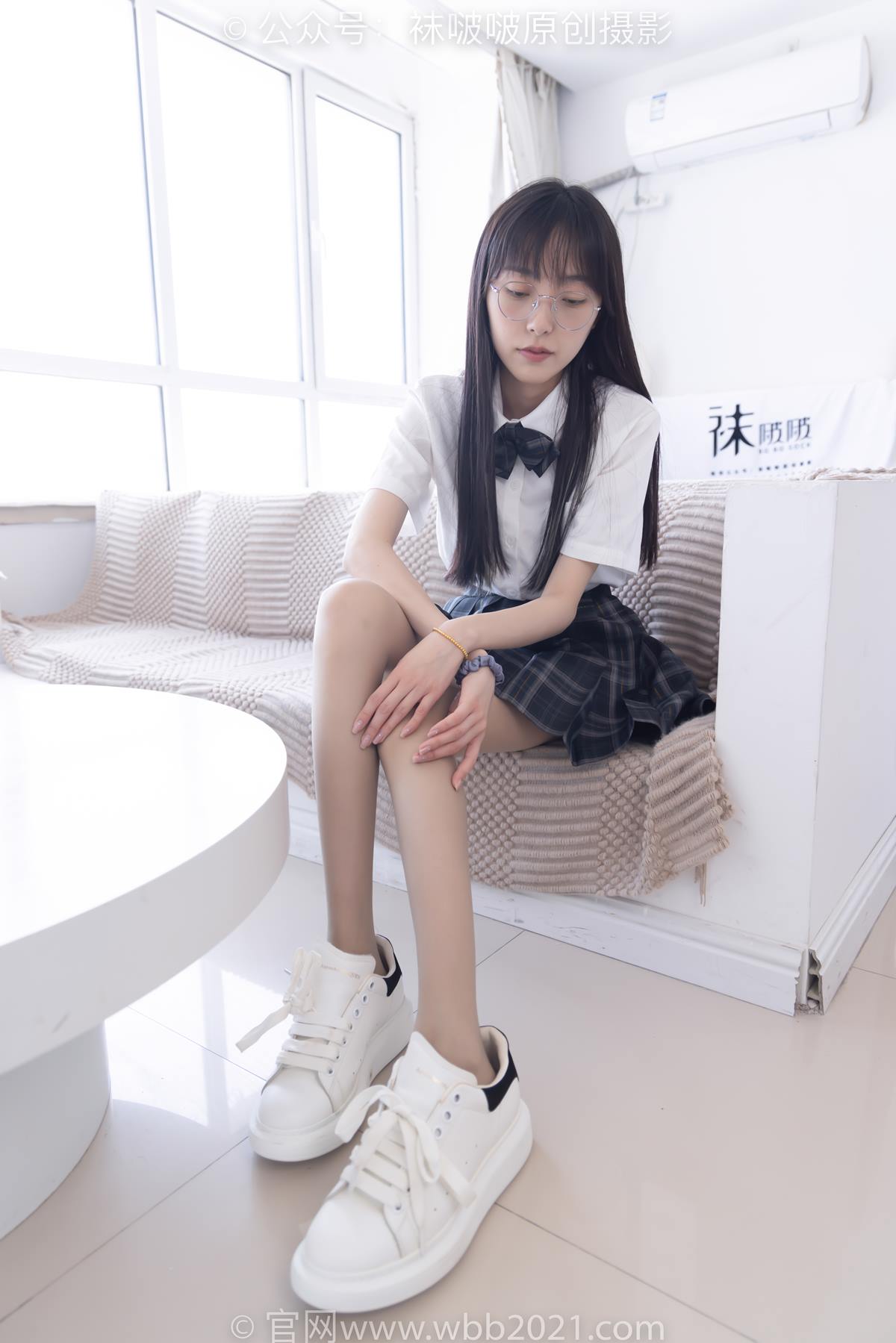 图片[2]-[BoBoSocks袜啵啵]NO.541 稚予-两双板鞋、薄灰丝、薄肉丝、jk制服[98P]-萌味圈