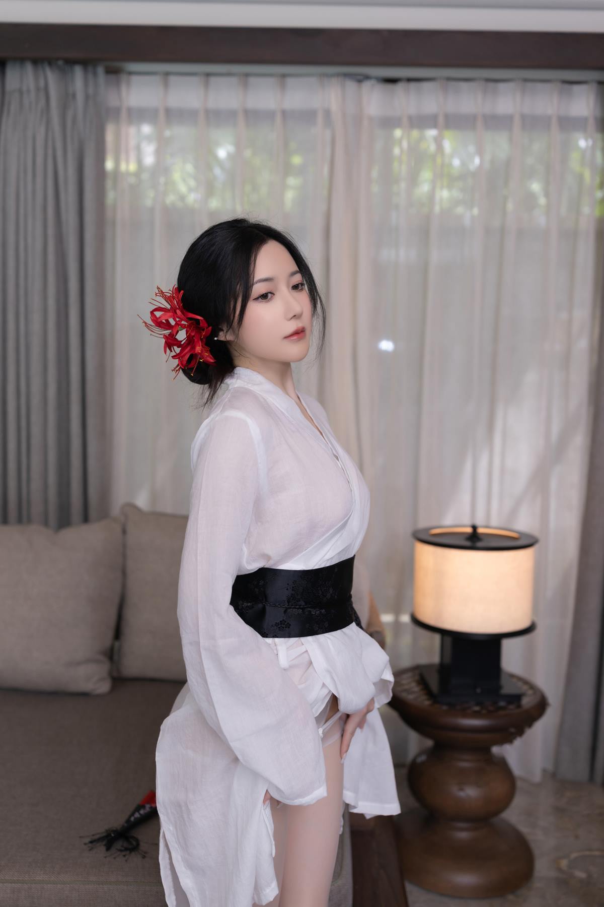 图片[5]-秀人名模鱼子酱Fish《寂》写真[46P]-萌味圈