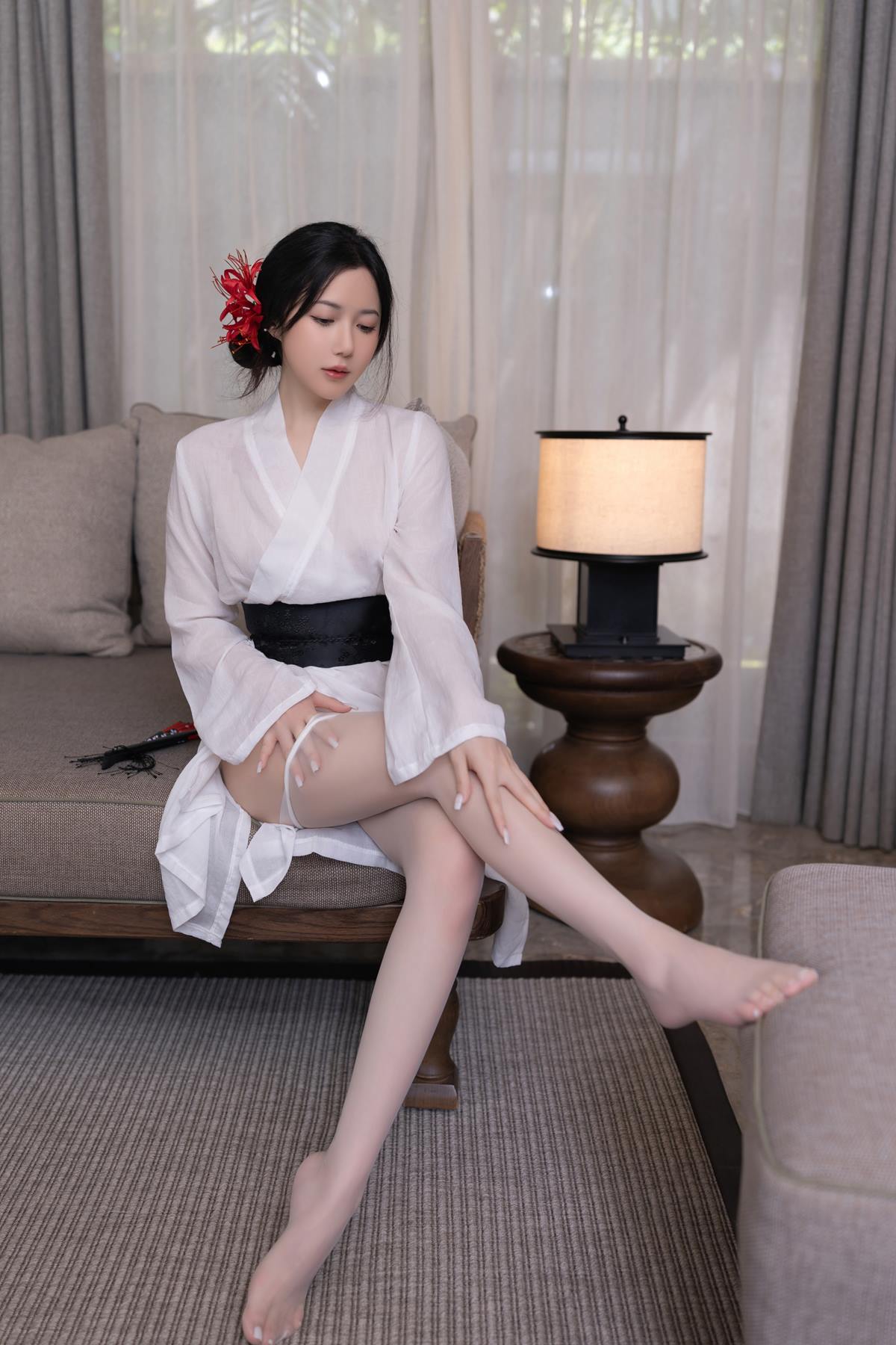 图片[6]-秀人名模鱼子酱Fish《寂》写真[46P]-萌味圈