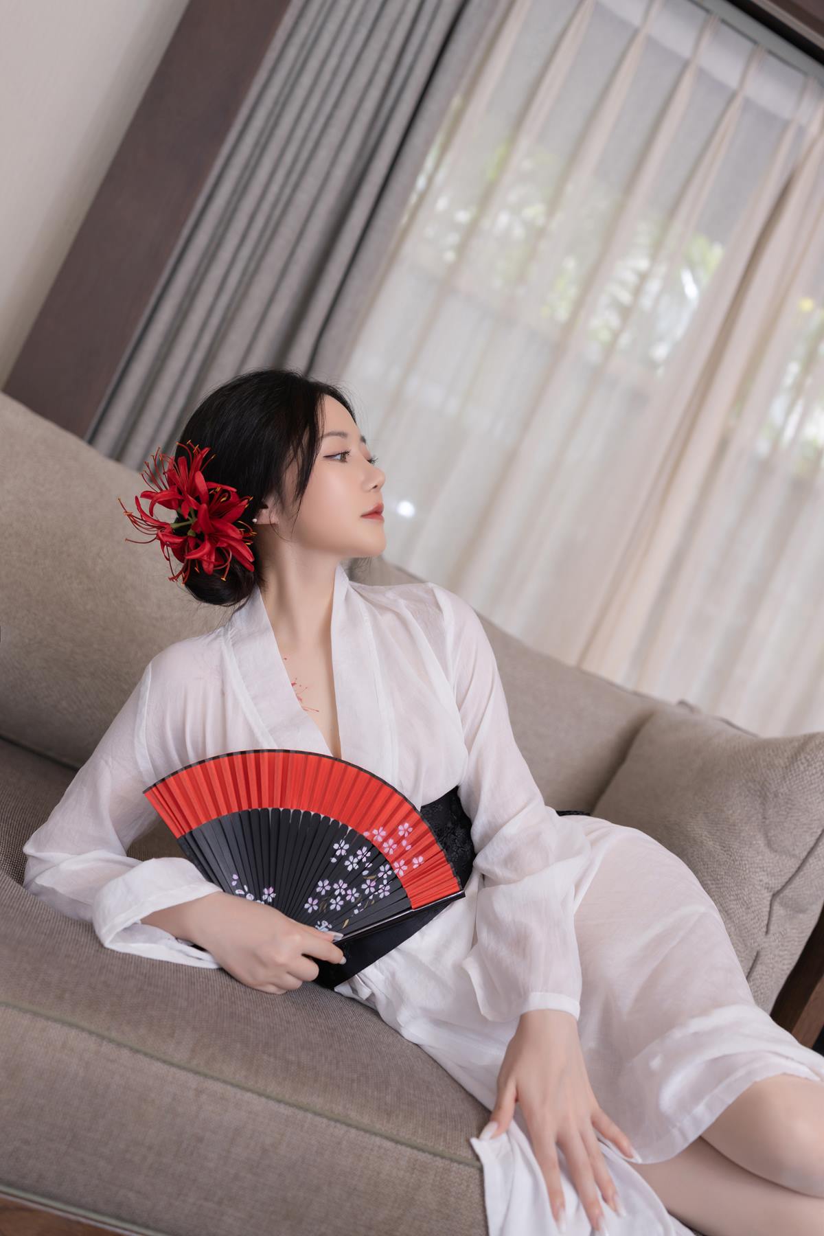 图片[16]-秀人名模鱼子酱Fish《寂》写真[46P]-萌味圈