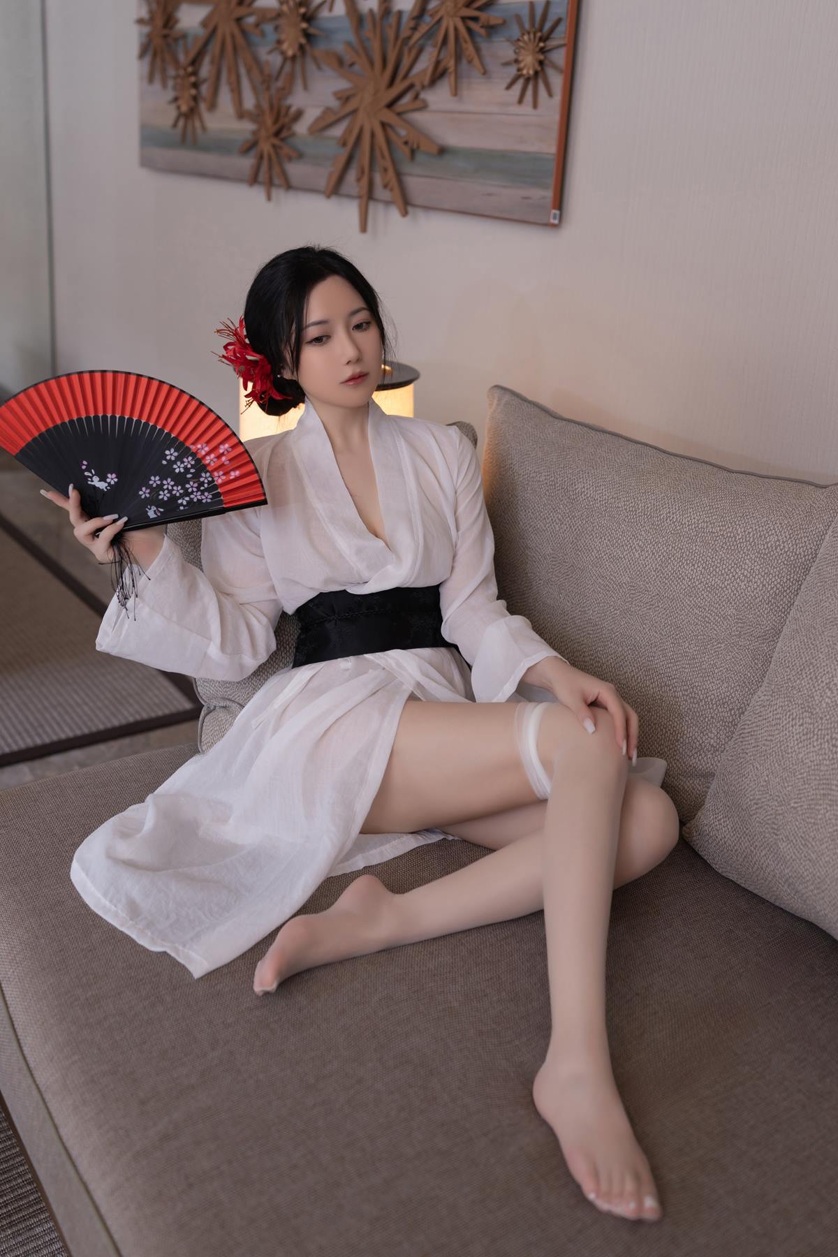 图片[17]-秀人名模鱼子酱Fish《寂》写真[46P]-萌味圈