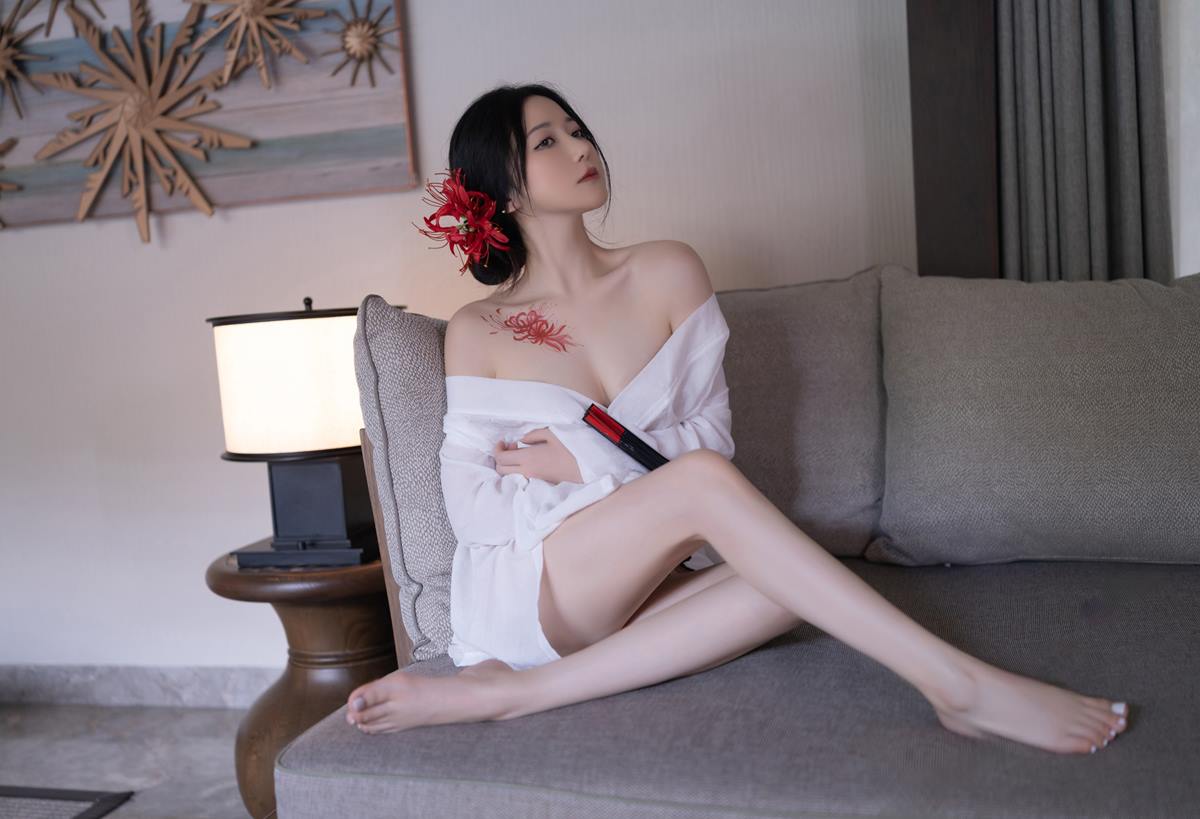 图片[33]-秀人名模鱼子酱Fish《寂》写真[46P]-萌味圈